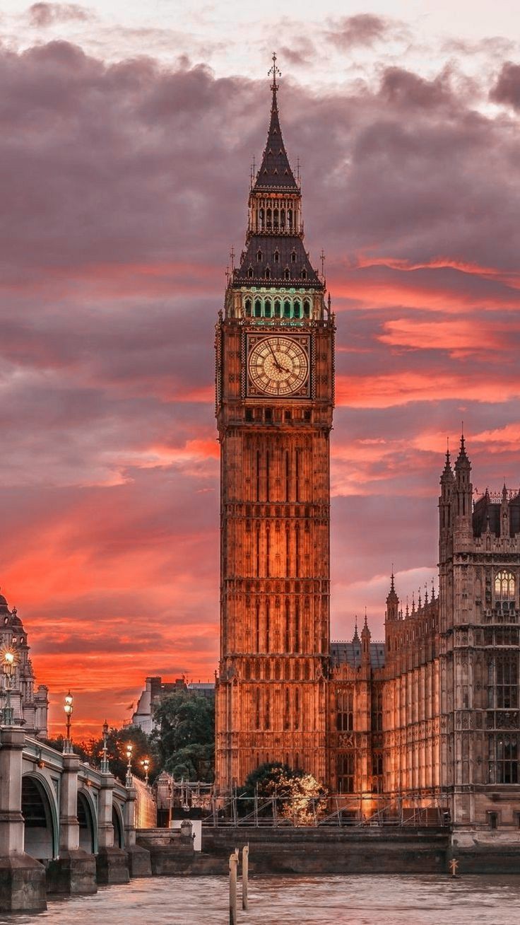 London Sunset Big Ben Lockscreen. London sunset, Big ben, London aesthetic