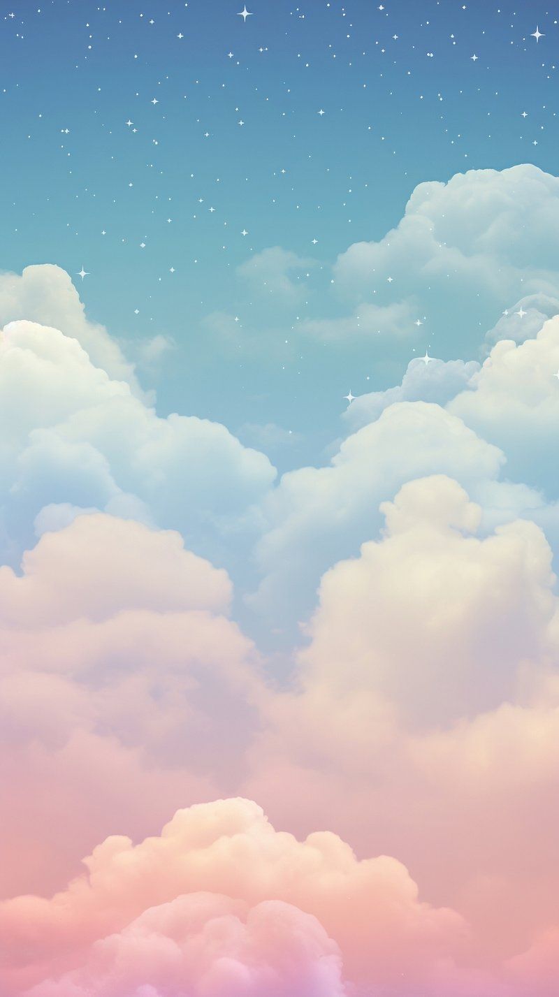Clouds, stars, and a pink blue sky - Summer, Android, outdoors