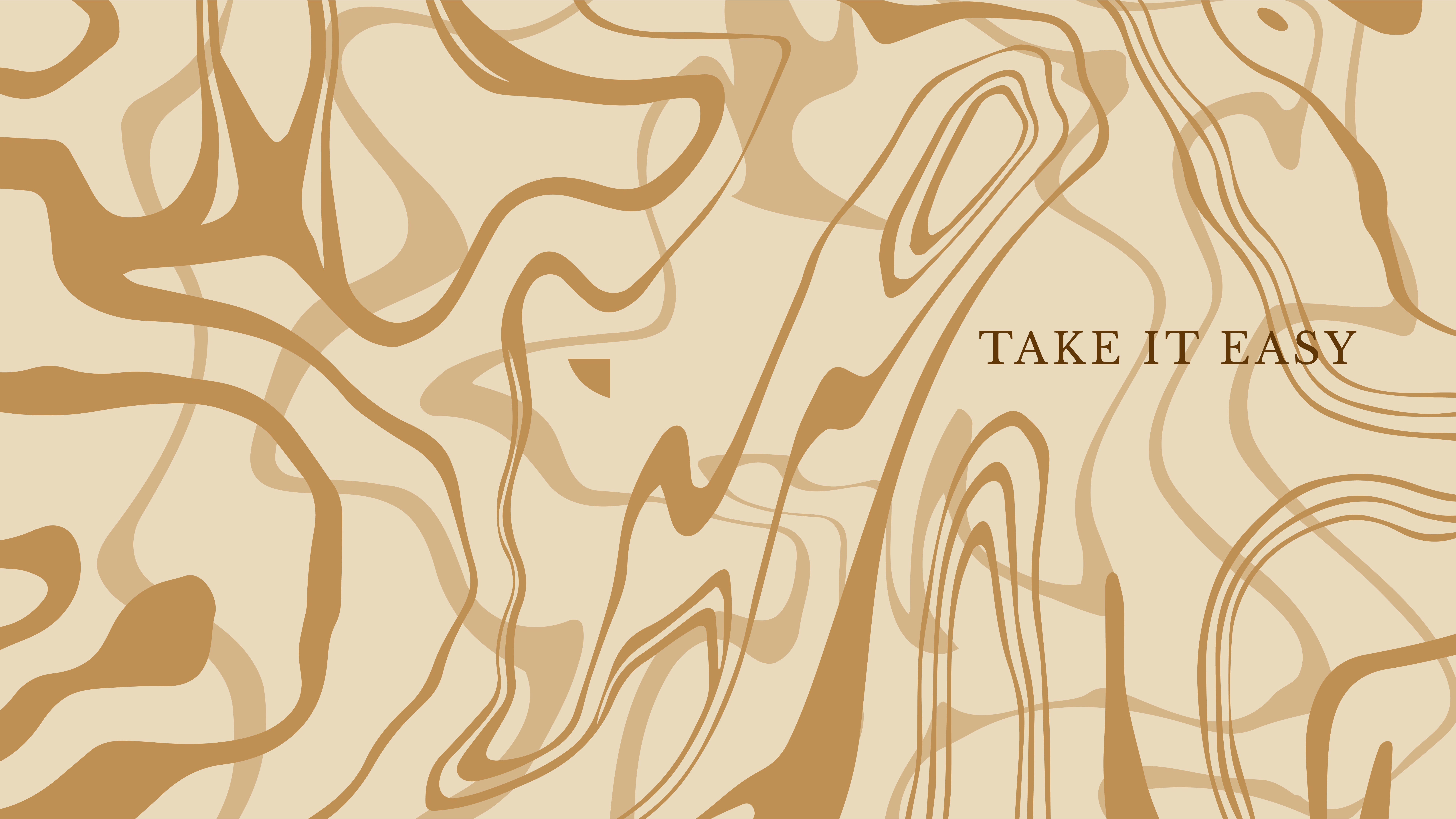 A banner with a beige background and brown swirls. - Marble