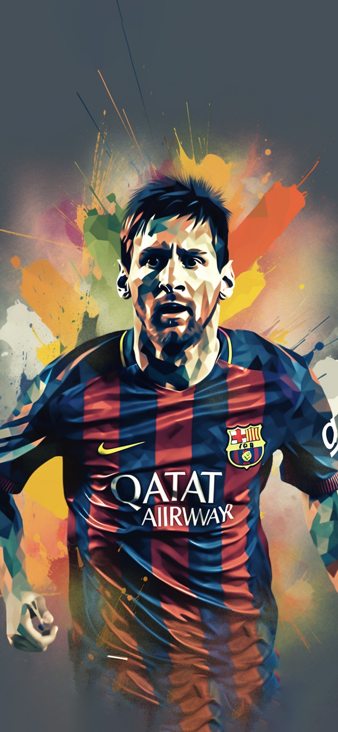Lionel Messi Art Wallpaper Leo Messi Wallpaper for iPhone
