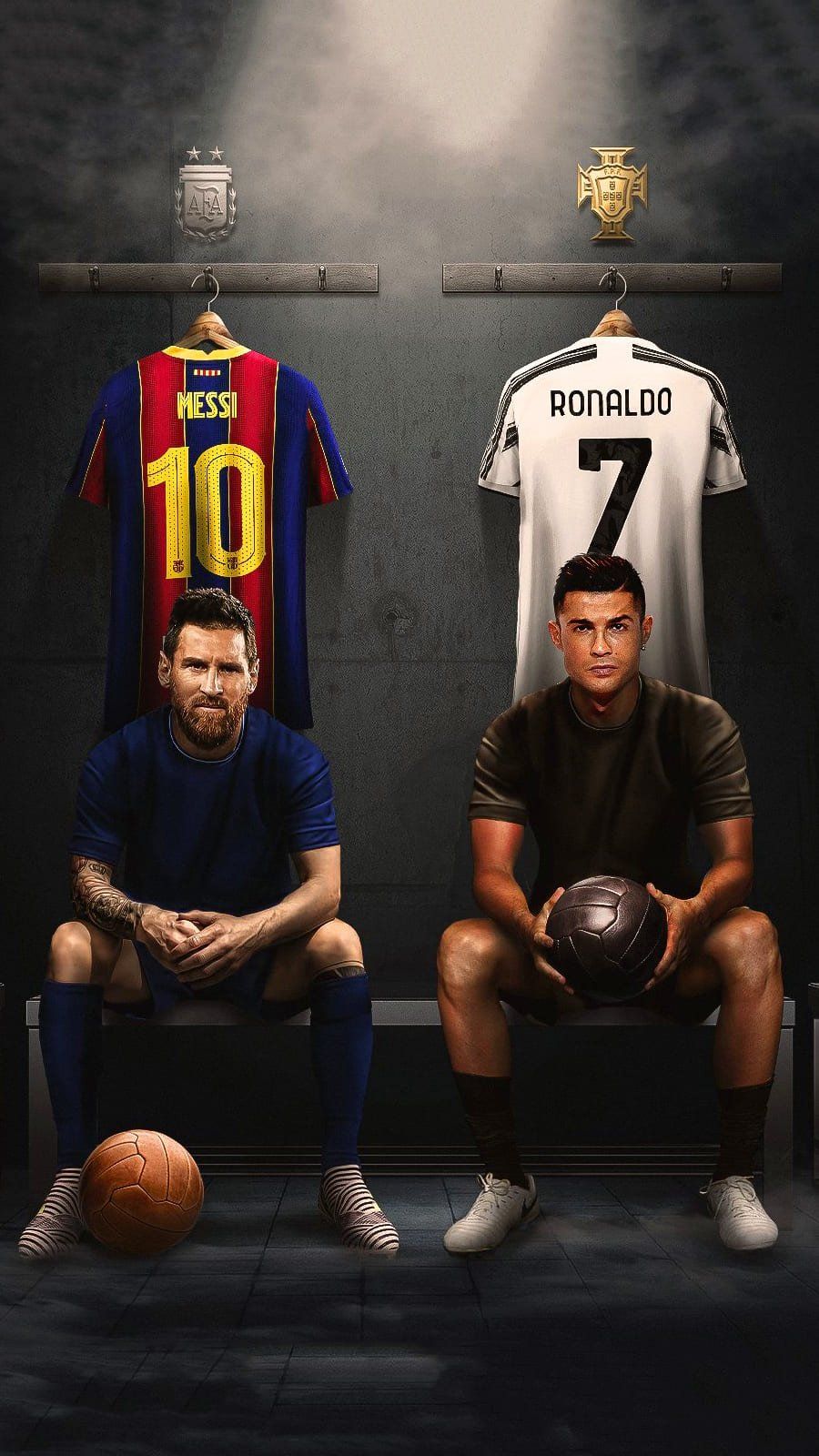 Ronaldo and messi aesthetic Wallpaper Download