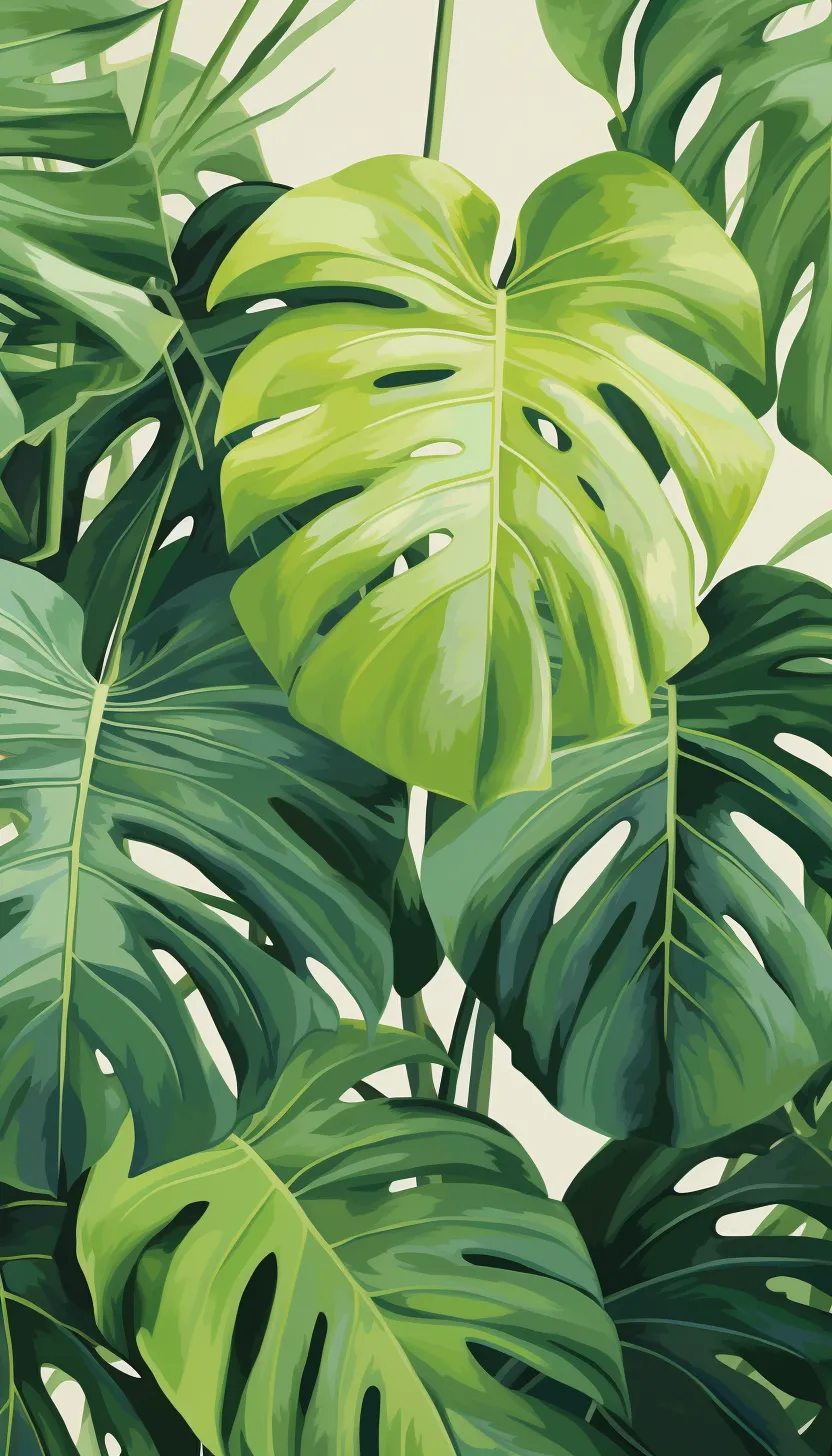 monstera deliciosa leaves