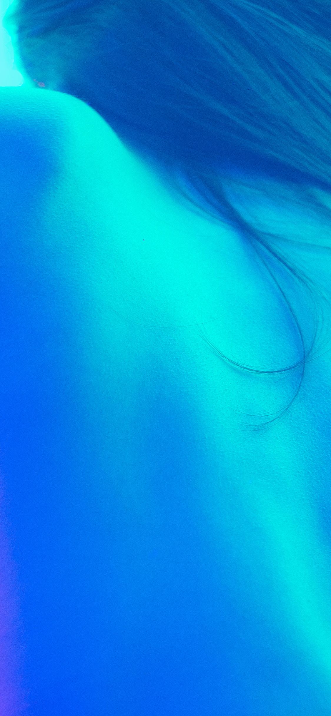 iPhone X wallpaper. neon body photo blue art