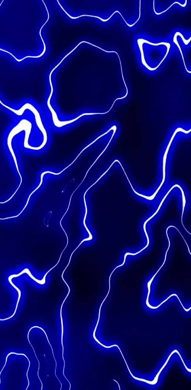 A blue abstract image - Neon blue