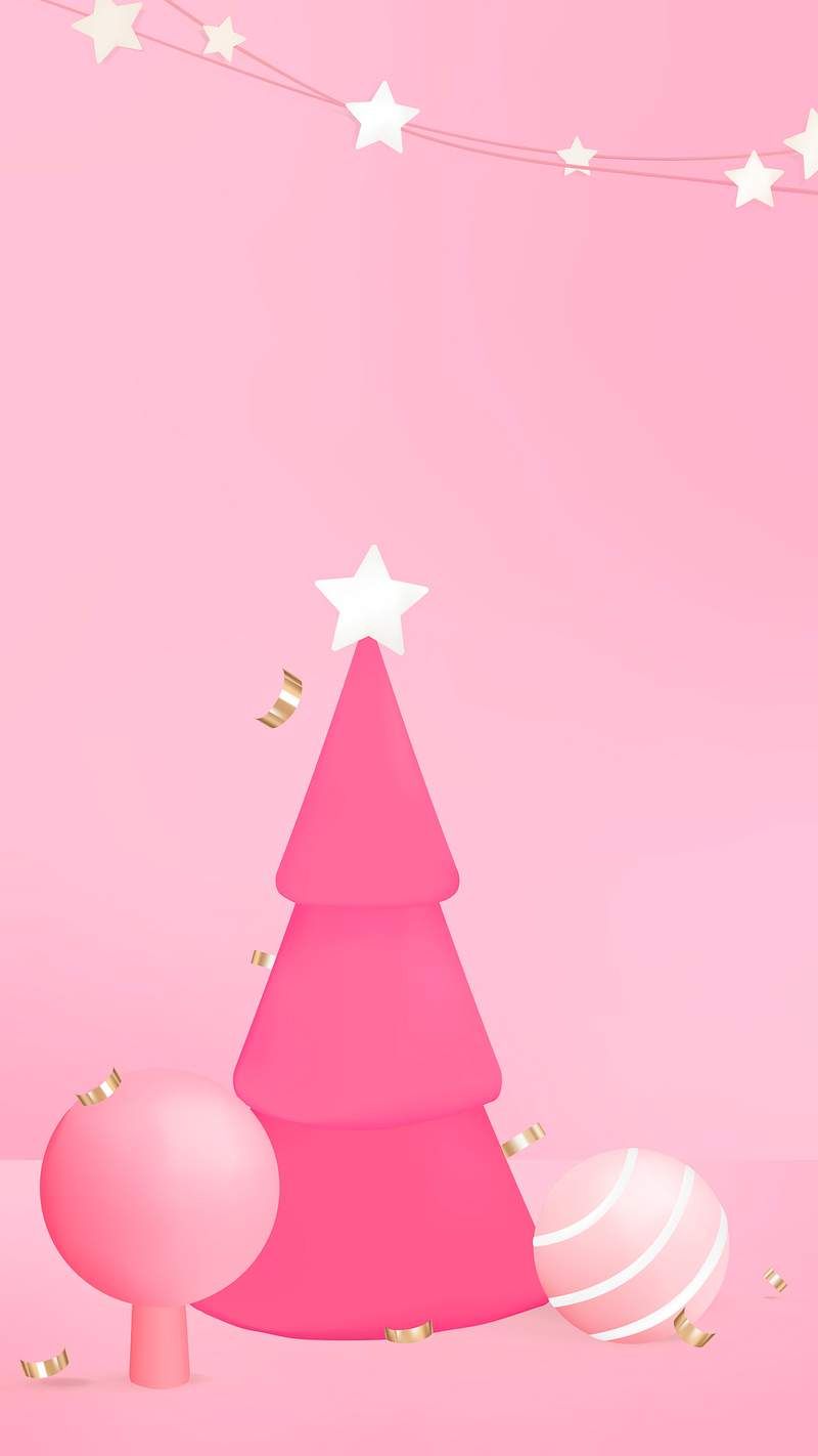 Christmas 3D mobile wallpaper, aesthetic