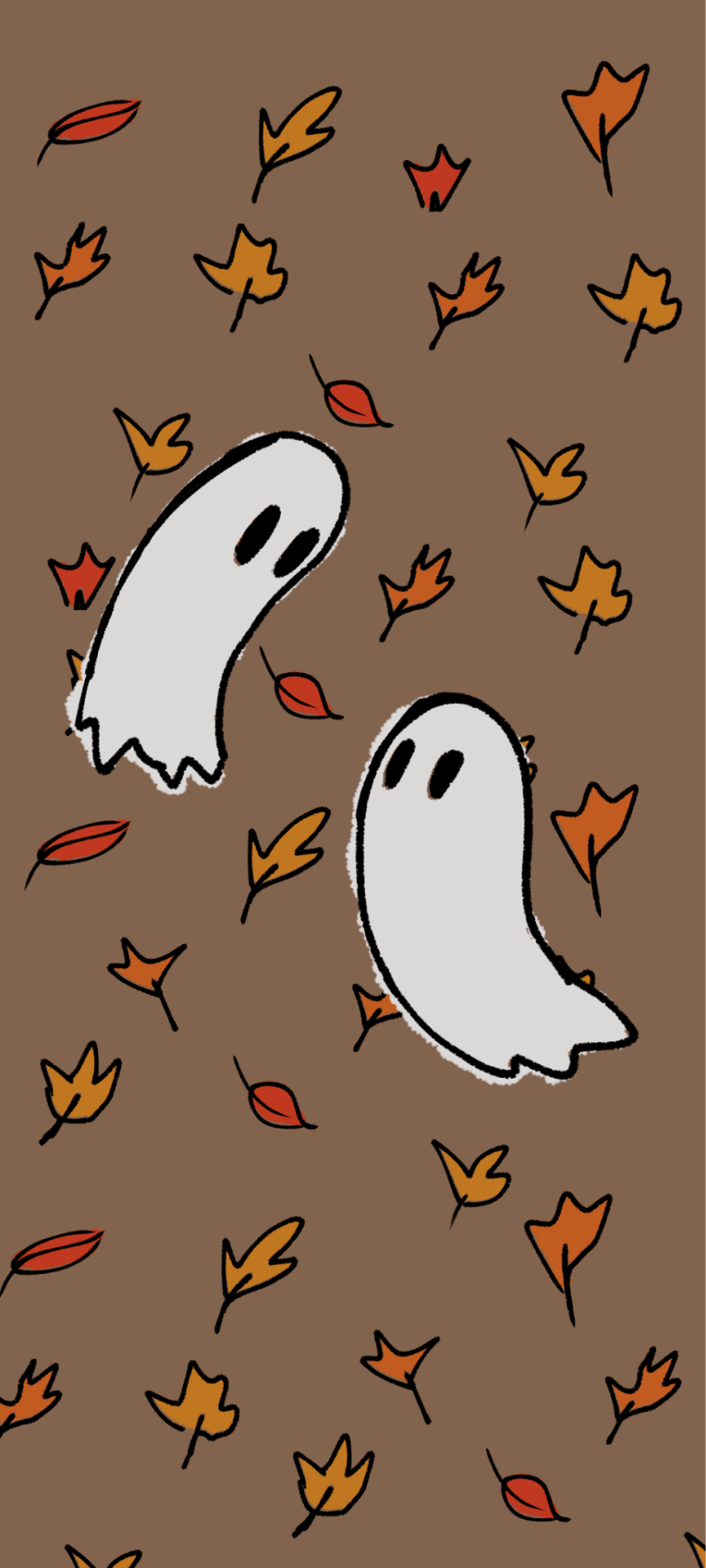 A cartoon ghost is sitting on the ground - Ghost