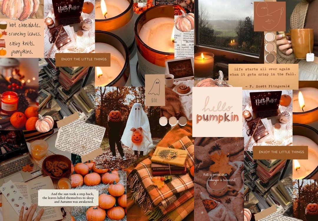 Collages of Autumn's Beauty : Abundant Harvest - Chocolate