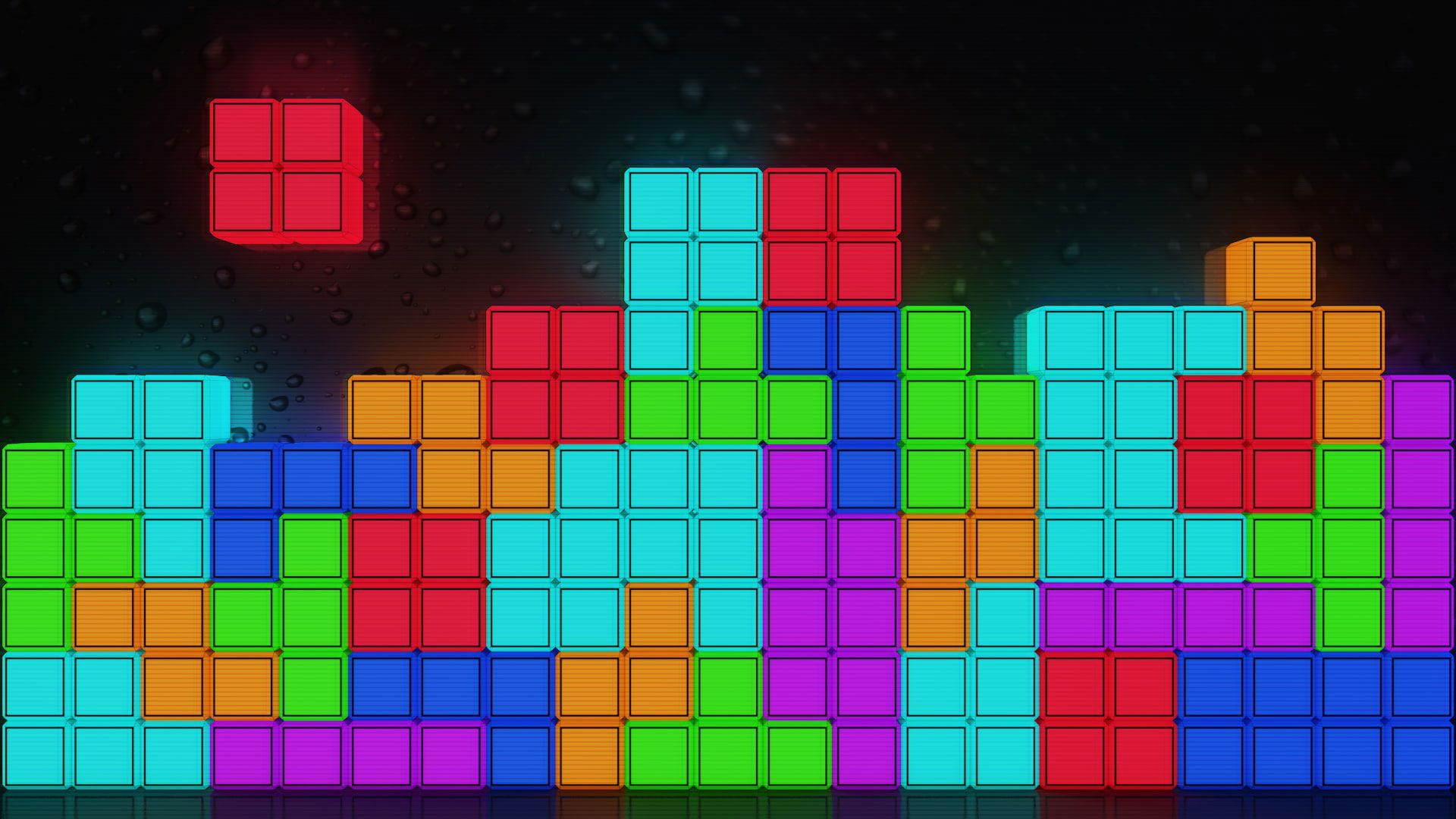 Tetris Wallpaper, VHS, Abstract, Minimalism, Colorful, Multi Colored