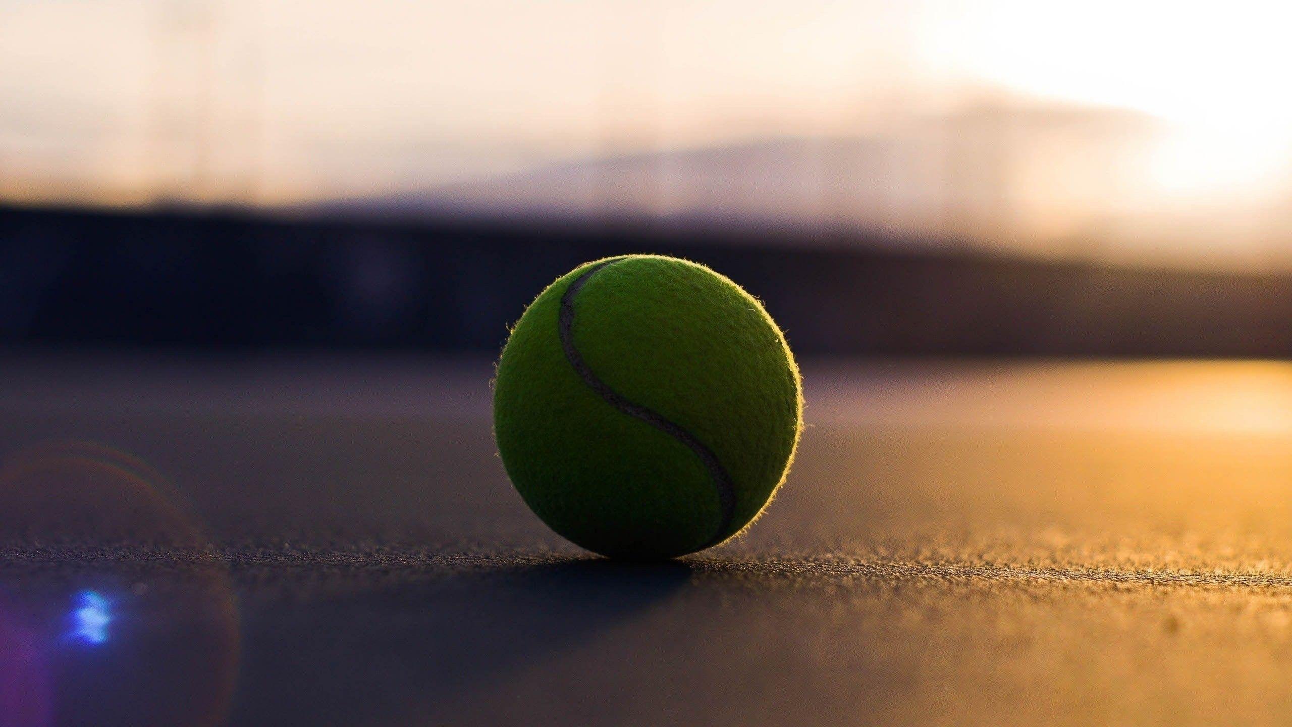 A tennis ball on the court - Tennis