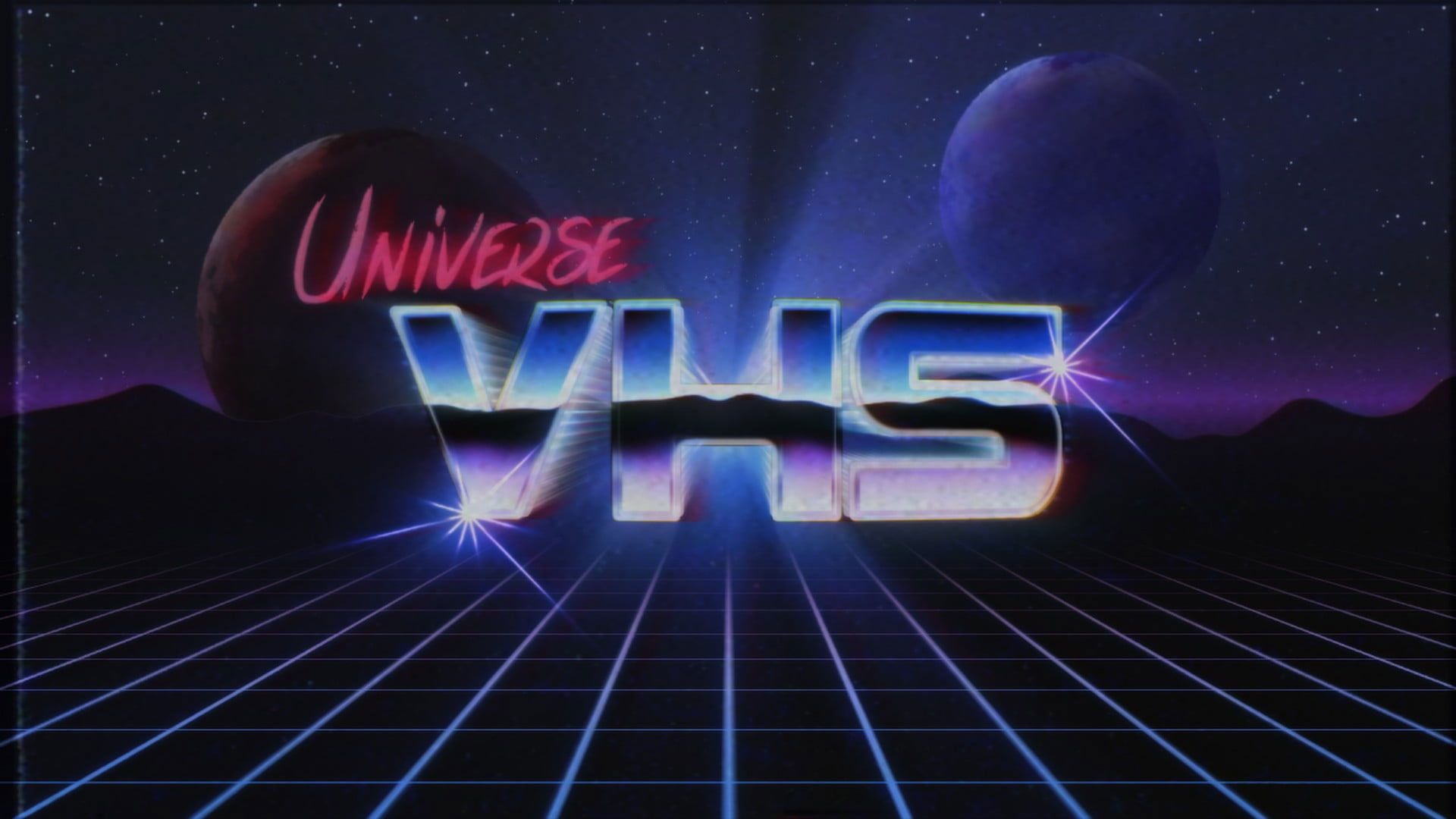 A 1980s-style video logo for the Universe VHS - VHS