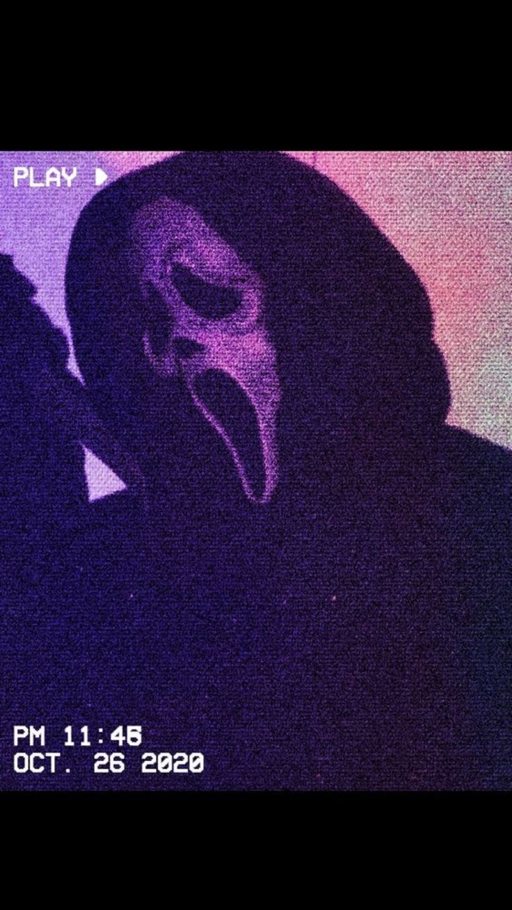 The ghost face from the movie scream - Ghostface