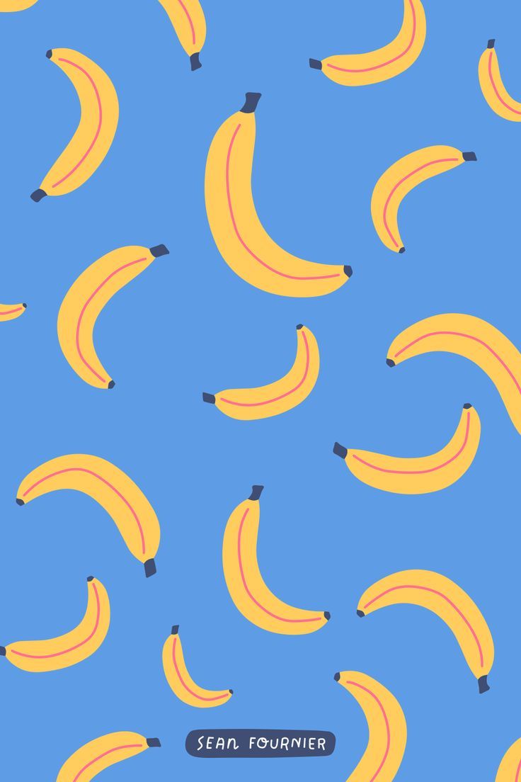 Vector illustration of some yellow bananas. #bananas #pattern #illustration. Банан искусство, Обои искусство, Фотографии фонов