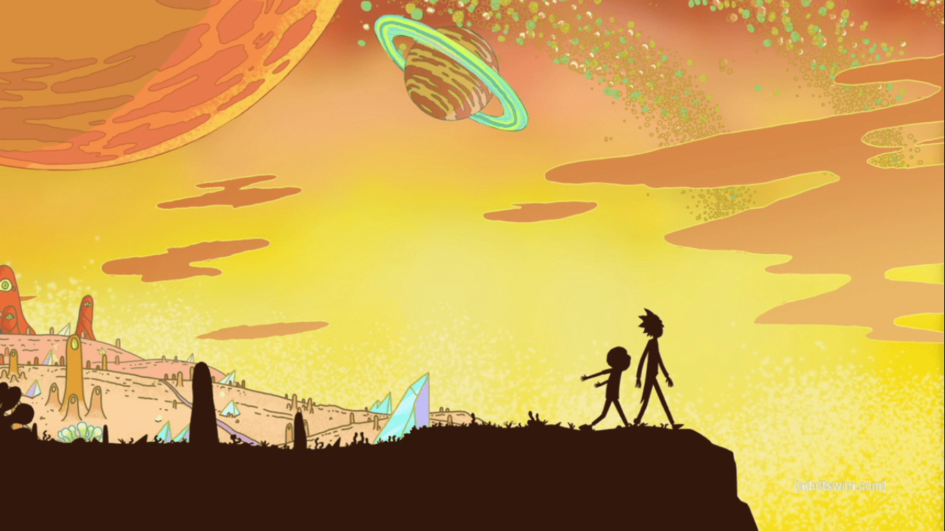 Rick and Morty Space Scene (reference image)