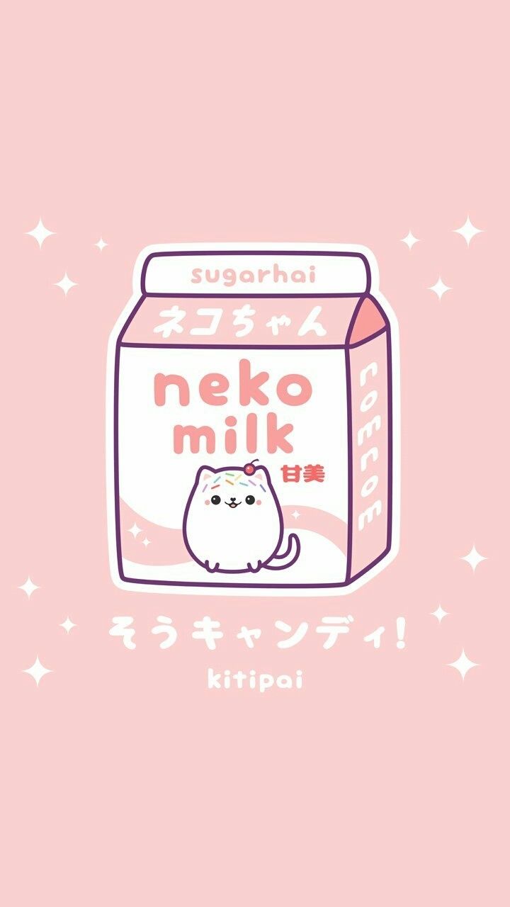 Kawaii Milk Wallpaper