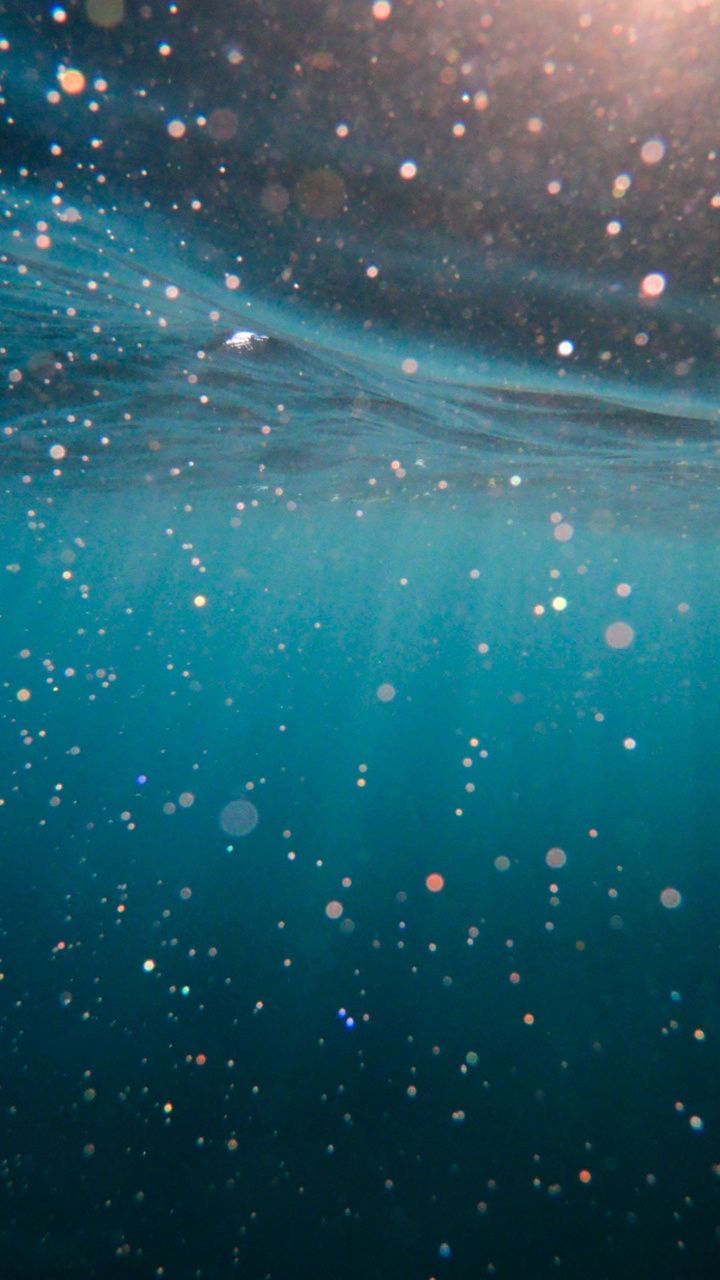 Bokeh, glow, underwater, 720x1280 wallpaper. Underwater wallpaper, Ocean wallpaper, iPhone wallpaper water