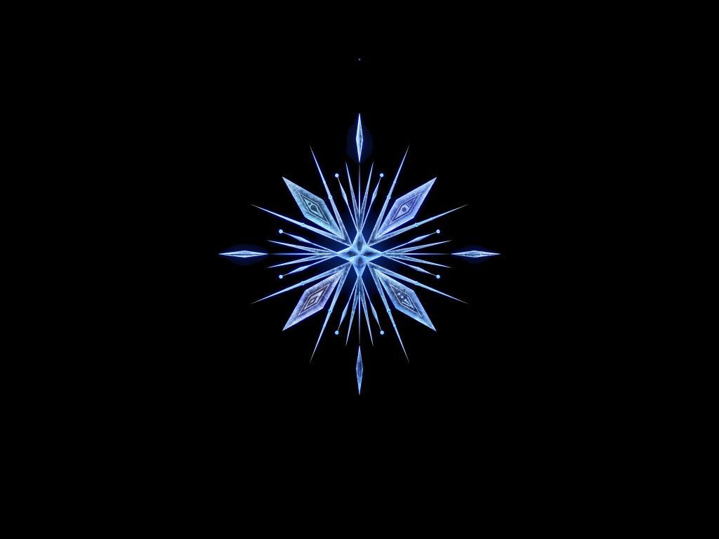 Frozen Snowflake Wallpaper