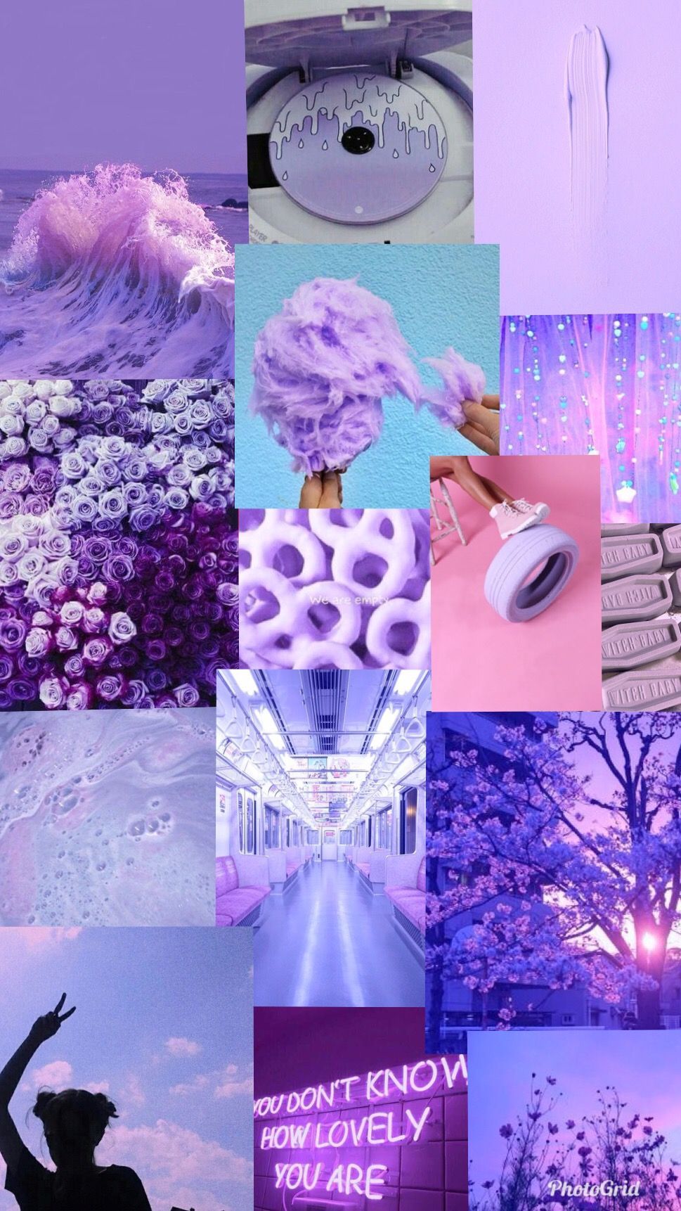 Aesthetic purple wallpaper for phone background - Pastel purple