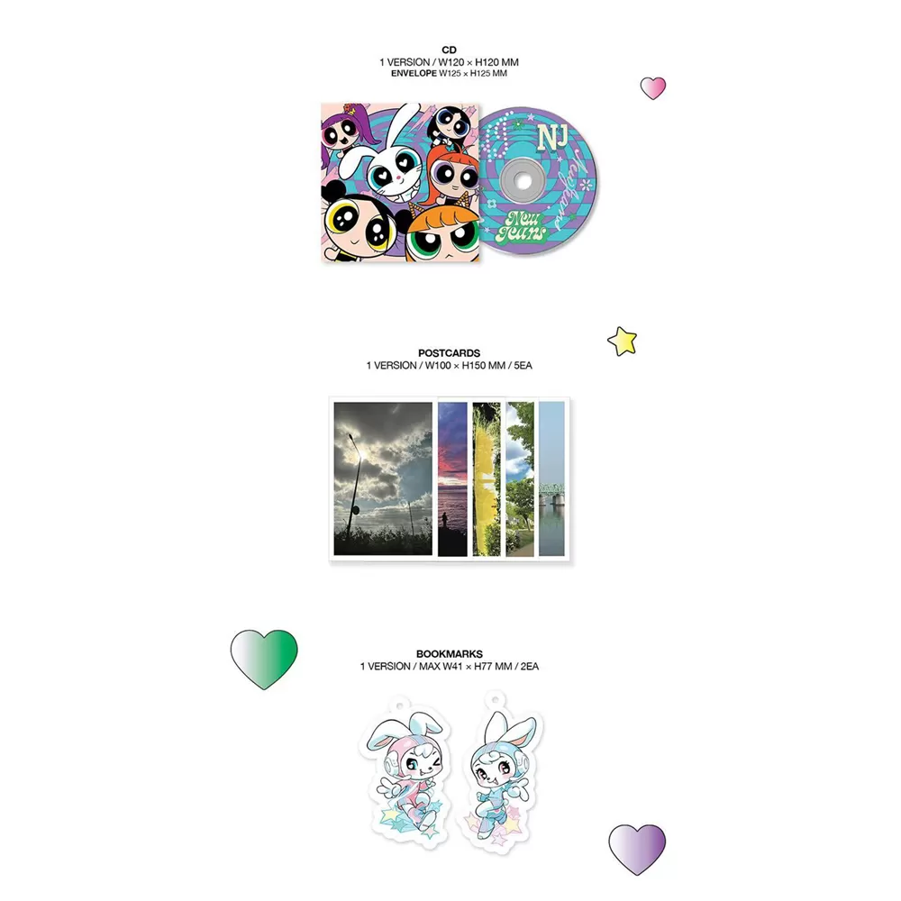 NCT 127 3RD EP 'NCT #127 CHERRY BLOSSOM' CD + POSTCARDS + BOOKMARK + POSTER + WEARABLE AR STICKER - NewJeans