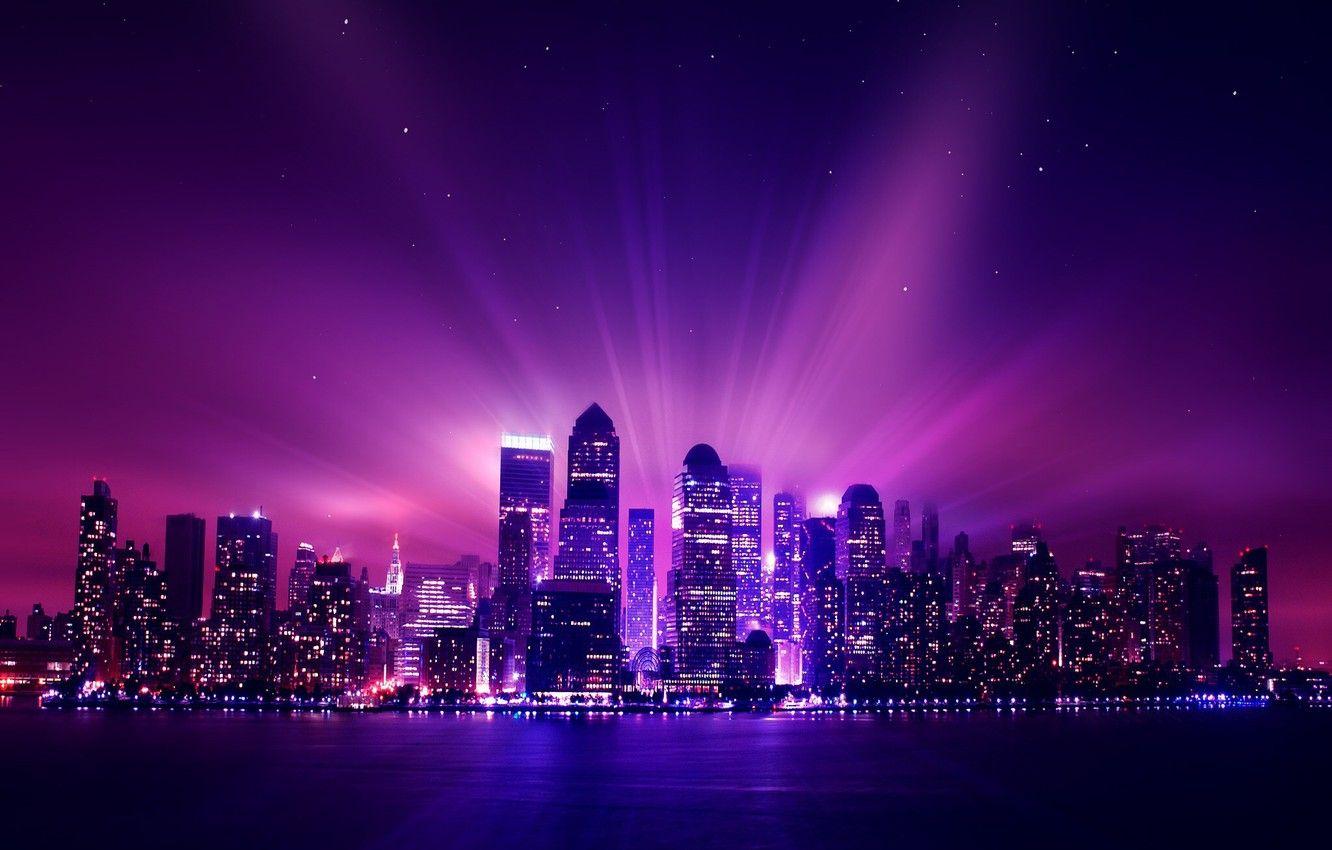 New York Purple Wallpaper Free New York Purple Background