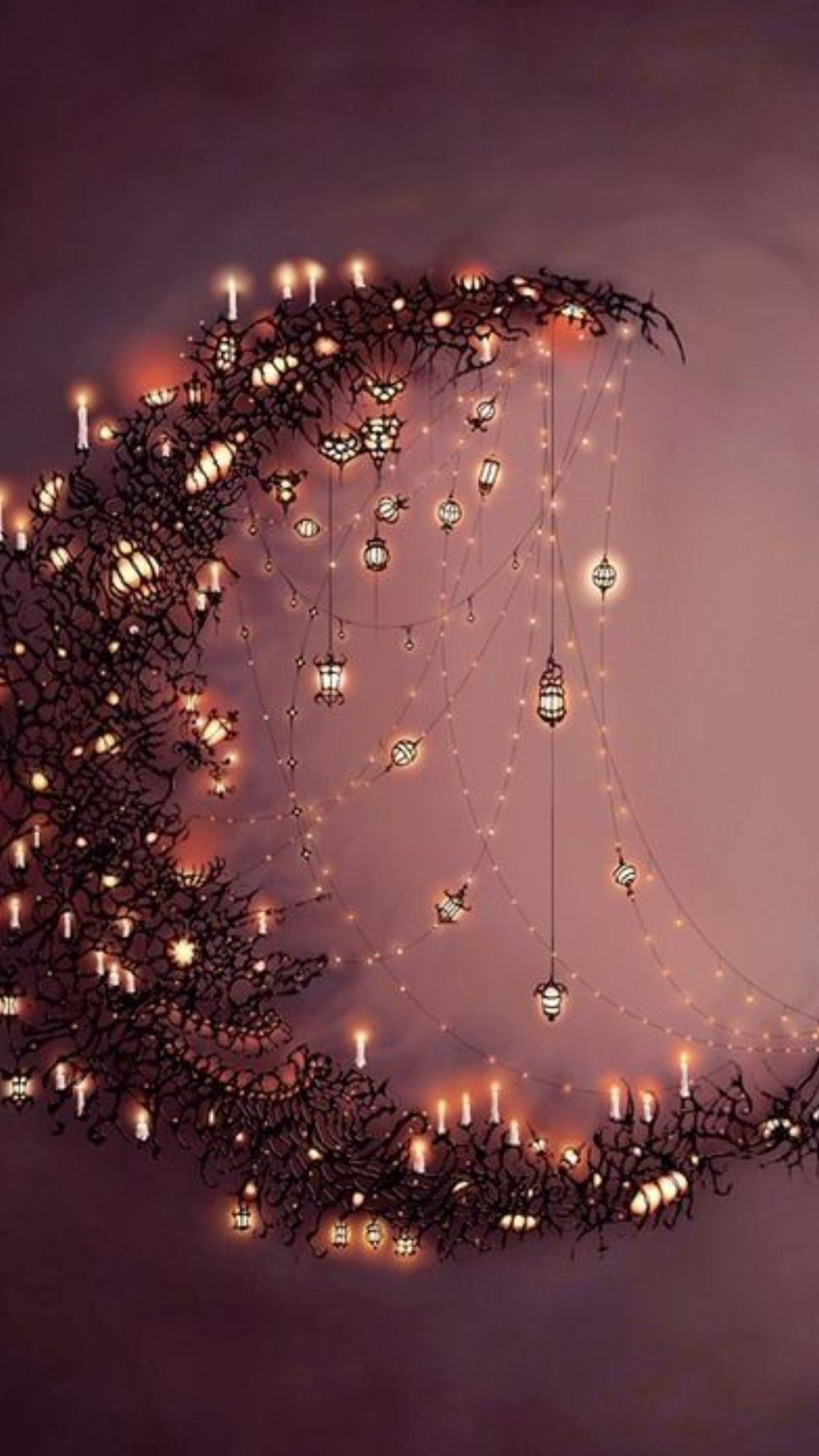 Wallpaper. Christmas lights wallpaper, Rituals set, Fairy decor