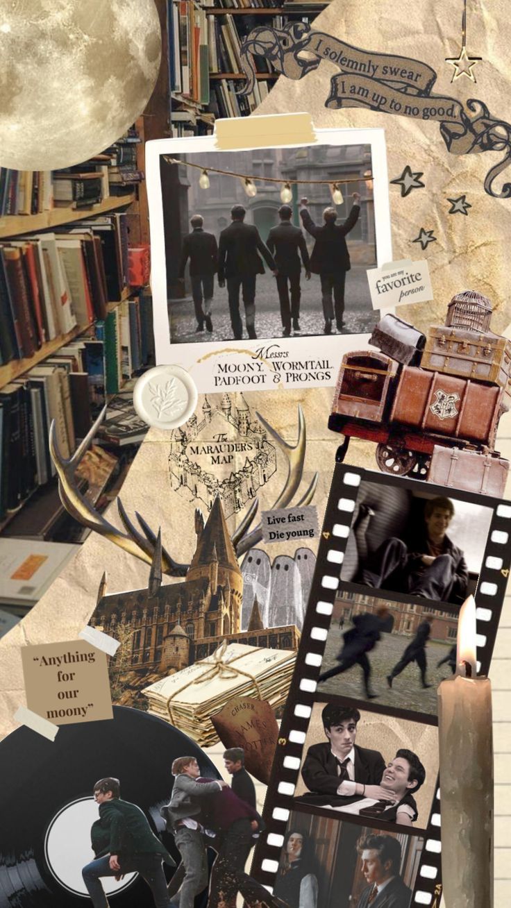 moodboard #collage #maraudersera #marauders #harrypotter #aesthetic #vintage #love. Harry potter wallpaper, Harry potter picture, Cute wallpaper