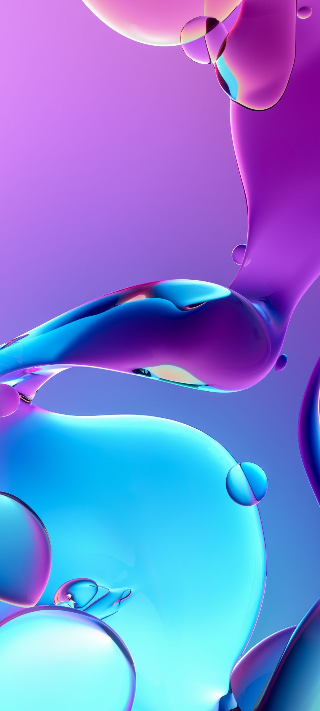 1080x1920 wallpaper of the week: abstract blue and purple - 1080x2400