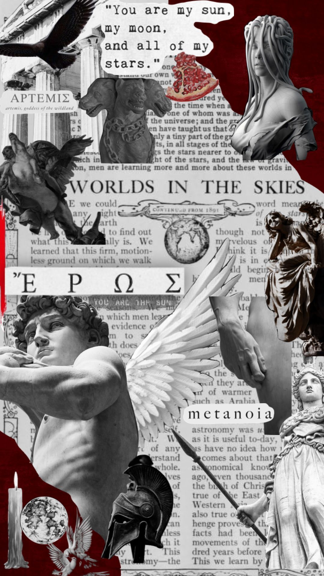 greek mythology #greekmythology #moon # aesthetic #moodboard #collage. Greek mythology, Greek mythology tattoos, Hellenistic art