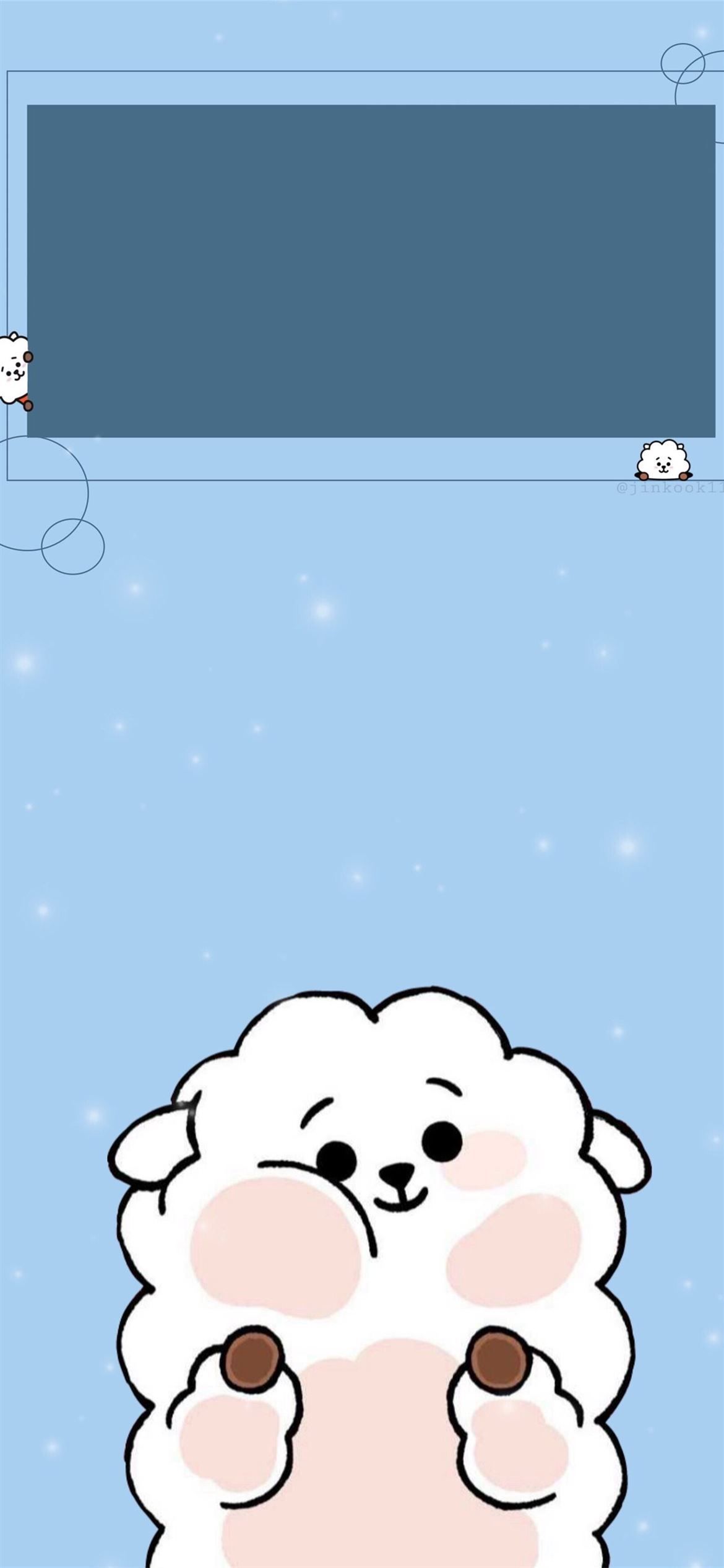 A sheep in the snow - BT21