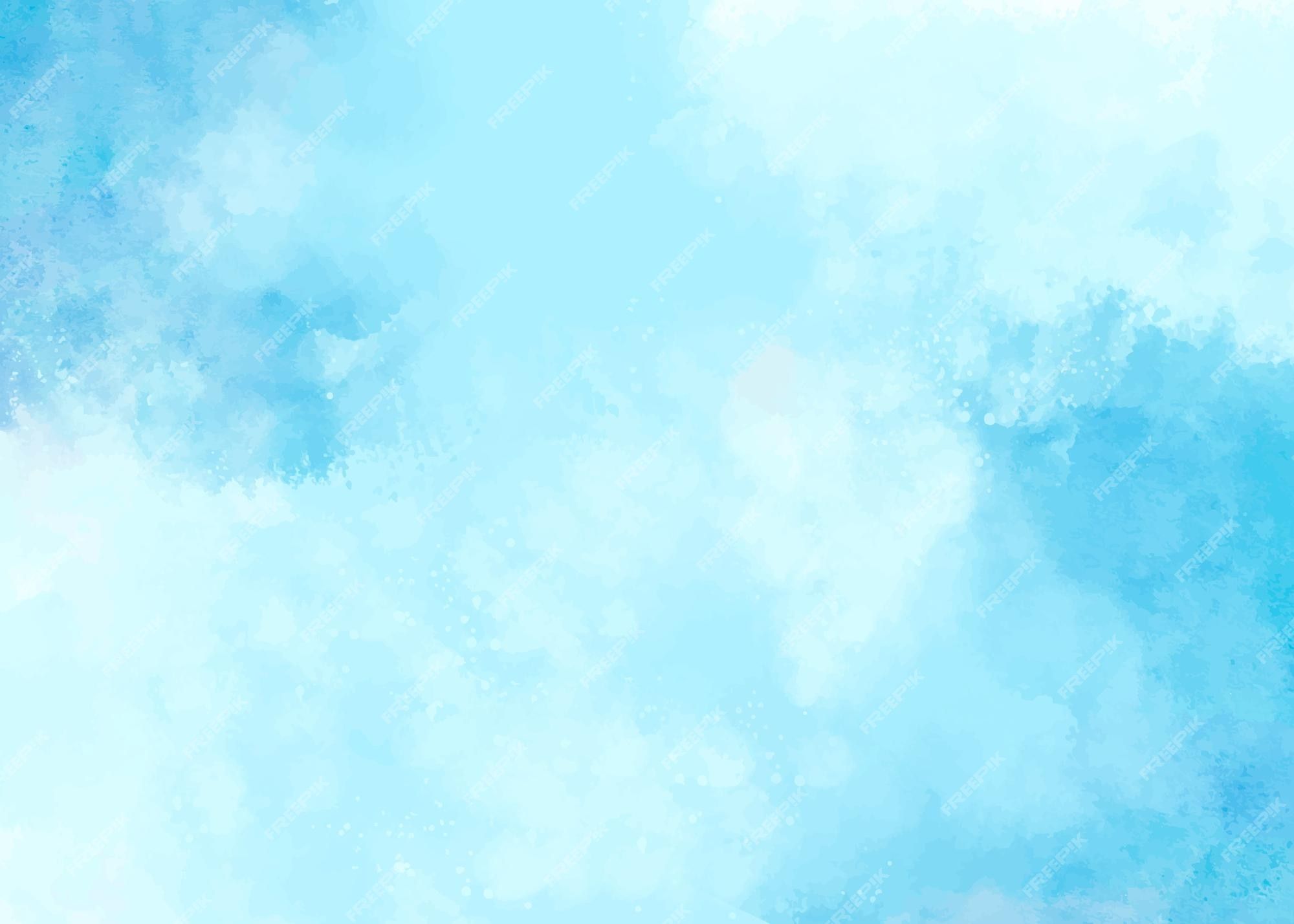 A watercolor background with a sky blue color - Pastel blue