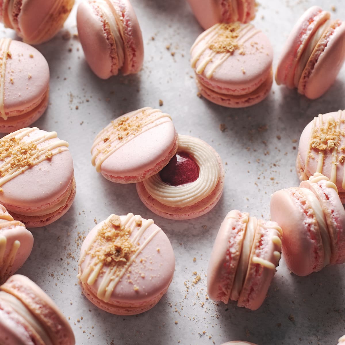 Strawberry Cheesecake Macarons & Thyme