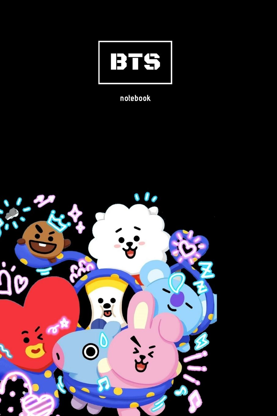Kpop: Kpop BTS BT21 PlanetBT NoteBook For Boys And Girls: College Ruled Lined Blank School or Personal Journal For ARMYs (Paperback)