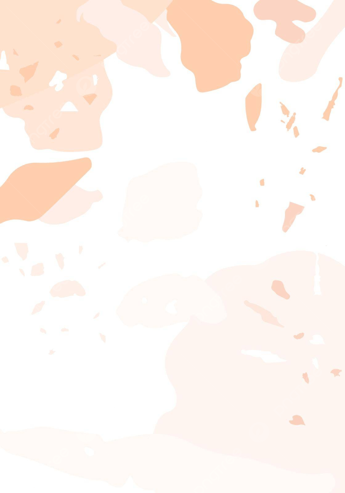 A phone background with a white, pink, and peach colored paint splatter design. - Terrazzo