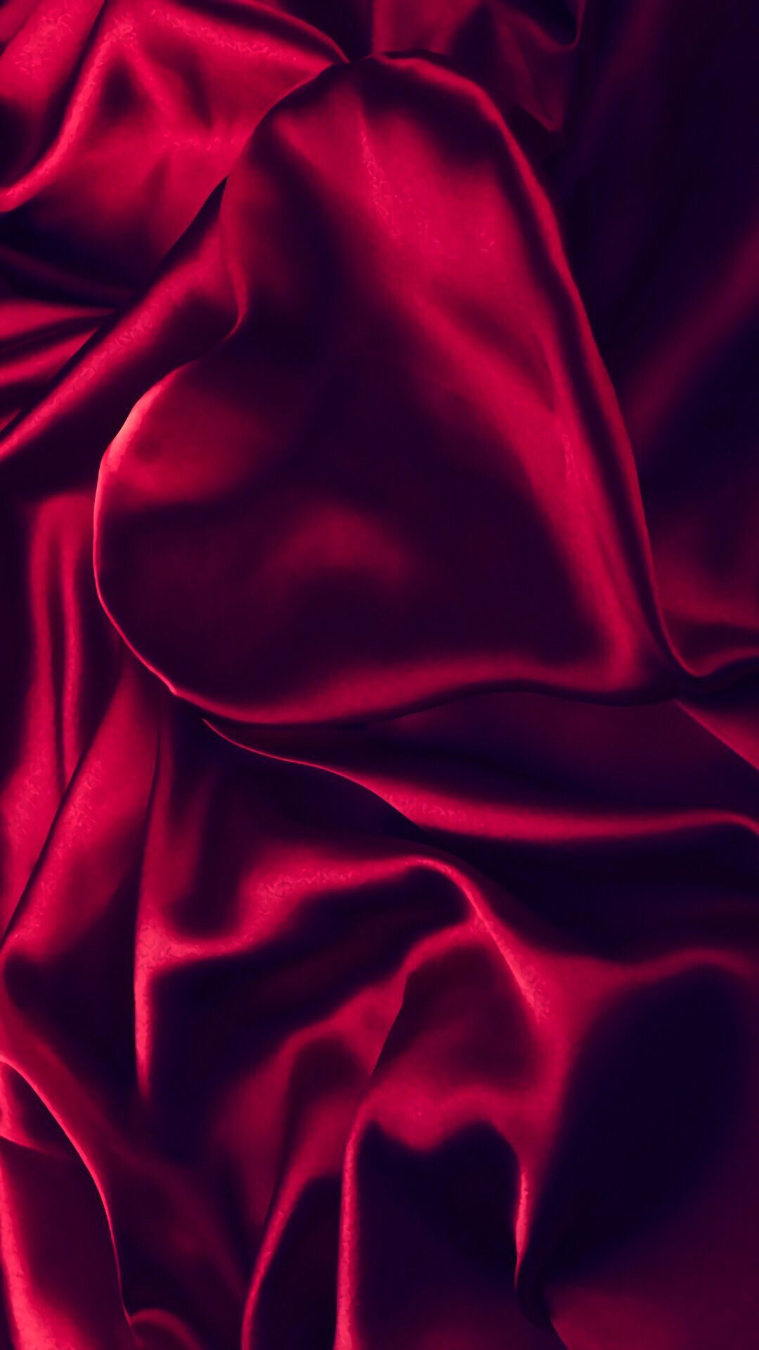Red silk fabric - Silk