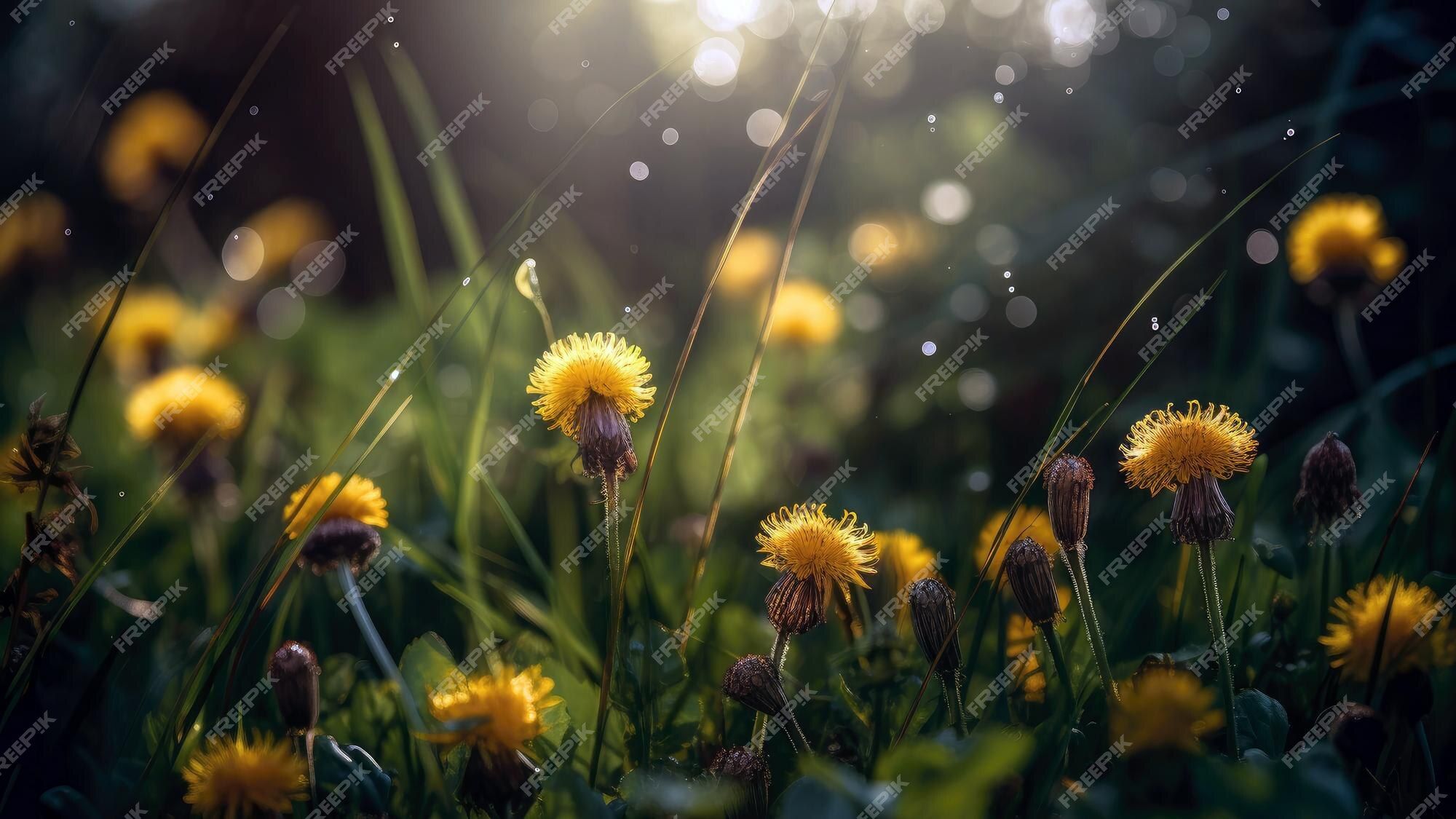 Dandelions Nature Image