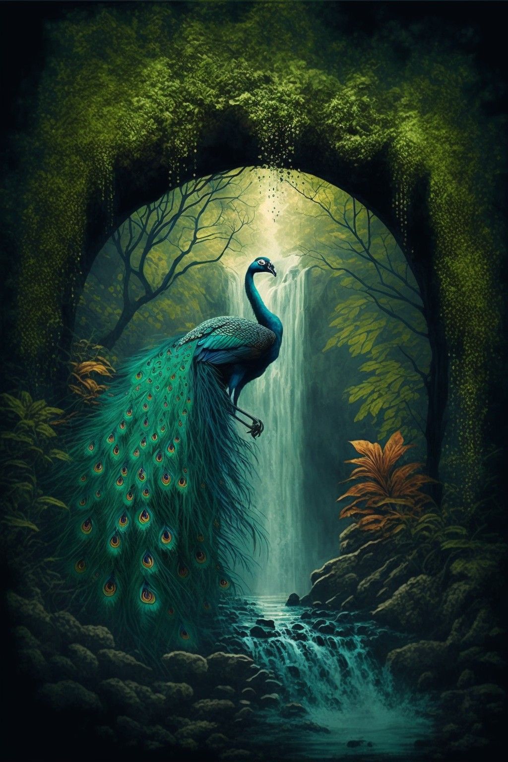 Peacock wallpaper, Scenery wallpaper