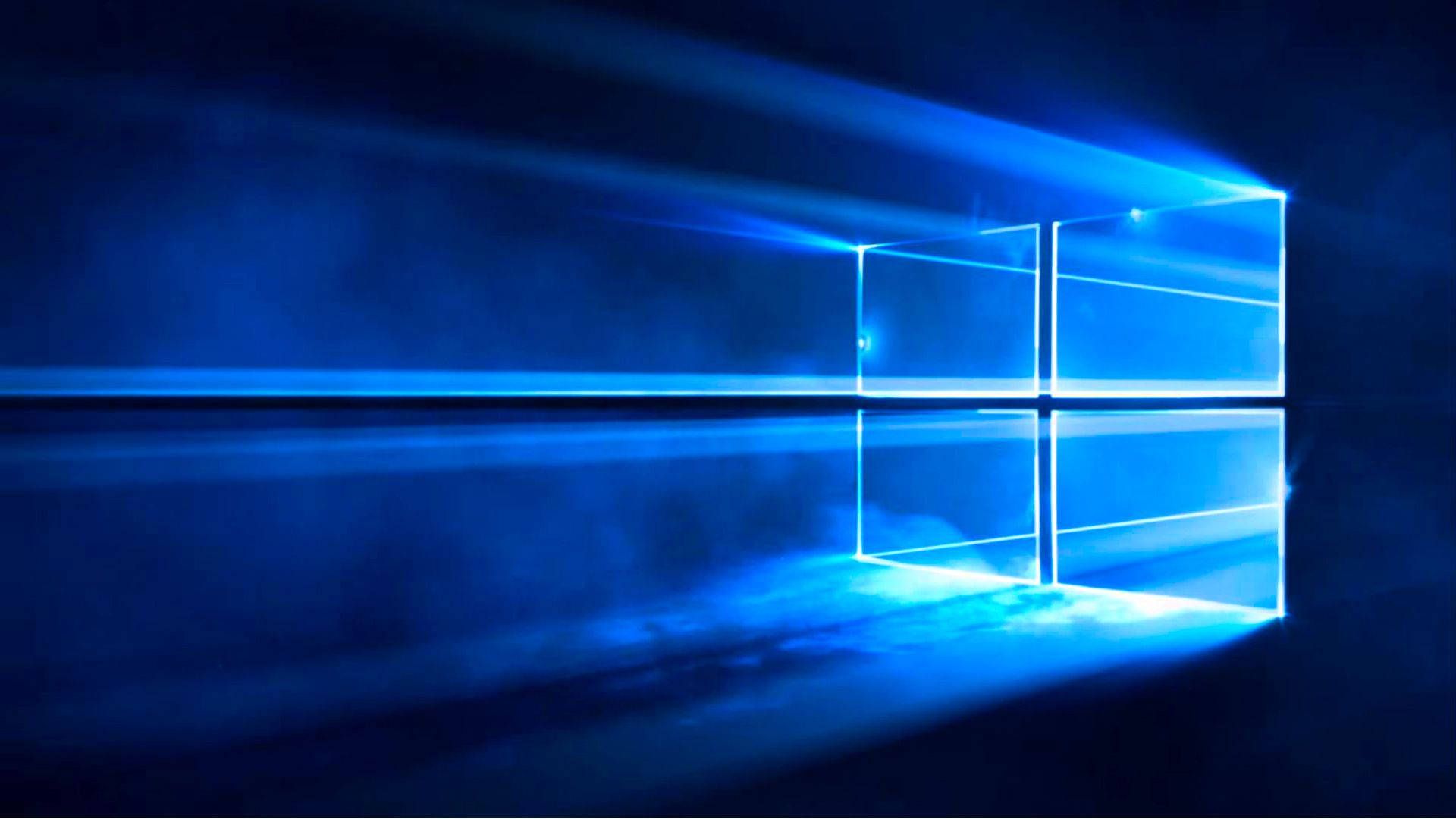 Windows 10 wallpaper with the blue light - Windows 10