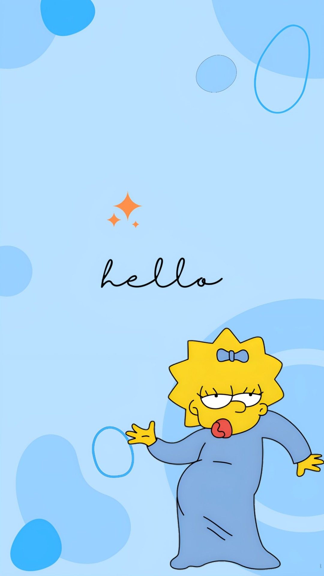 Maggie Simpson iPhone Wallpaper with high-resolution 1080x1920 pixel. You can use this wallpaper for your iPhone 5, 6, 7, 8, X, XS, XR backgrounds, Mobile Screensaver, or iPad Lock Screen - Maggie Simpson