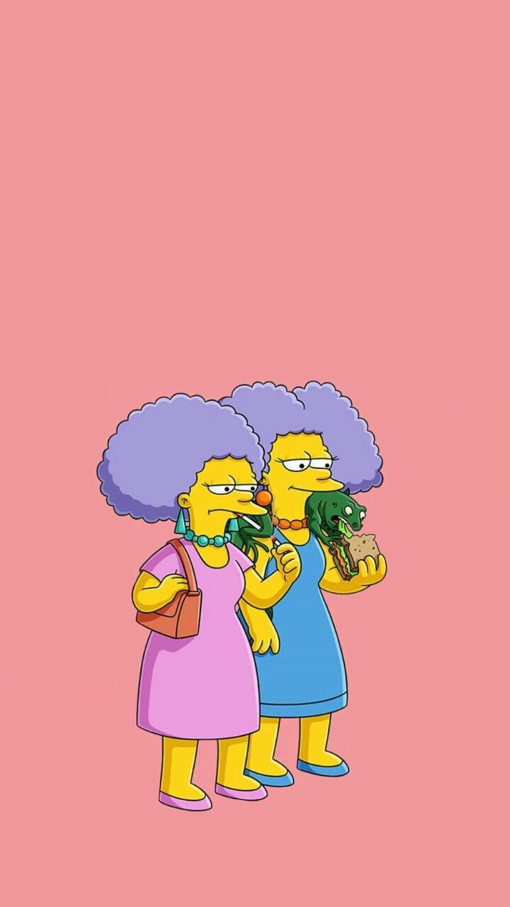 Patty and Selma wallpaper. Simpsons
