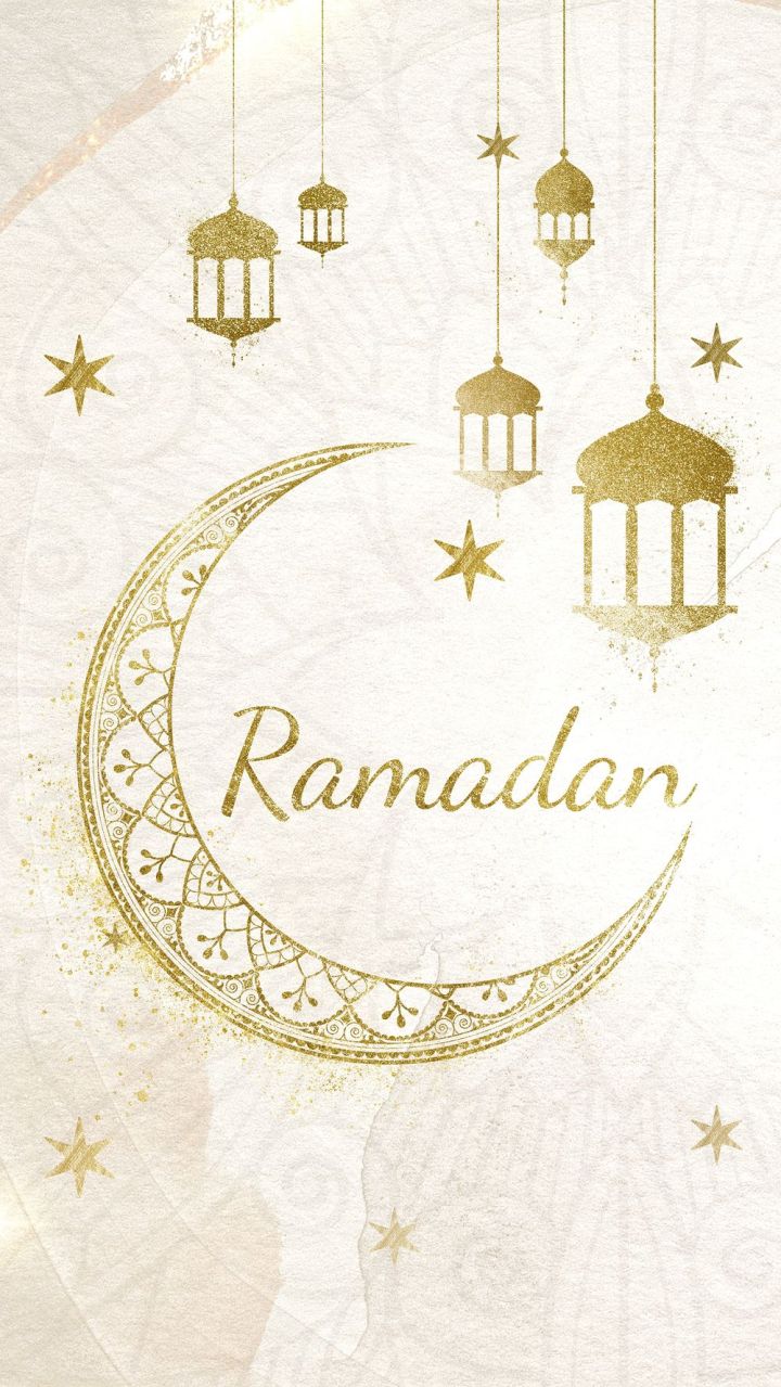 Free: Gold Ramadan typography mobile