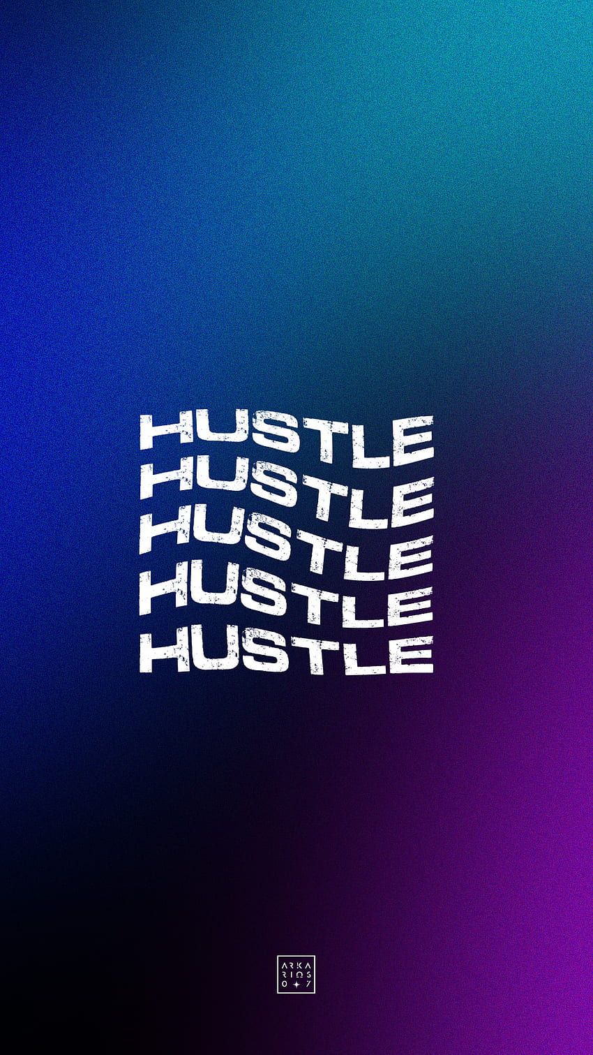 Hustle, aesthetic, typography, minimal