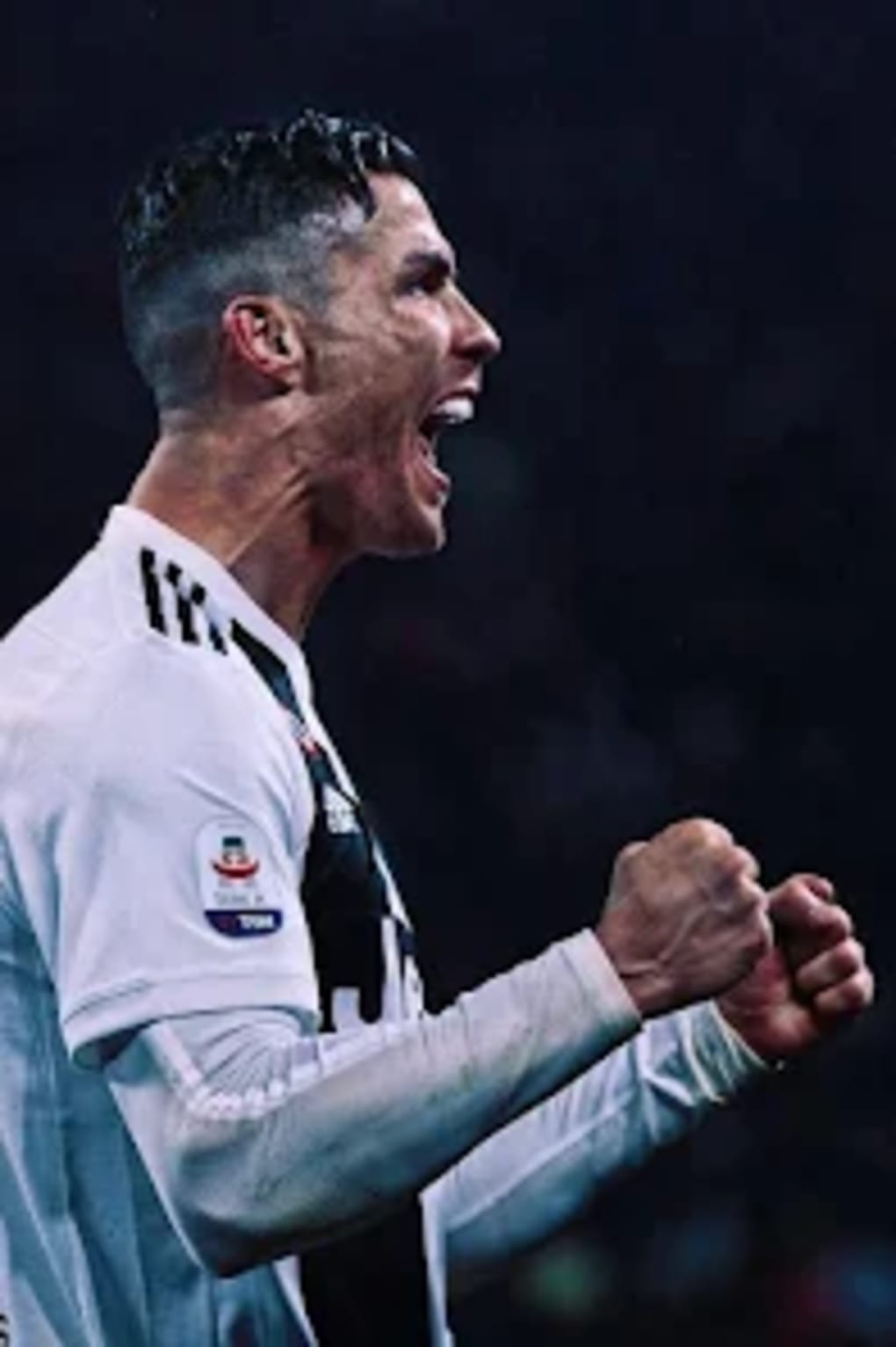 Cristiano Ronaldo celebrating a goal during a soccer match - Cristiano Ronaldo