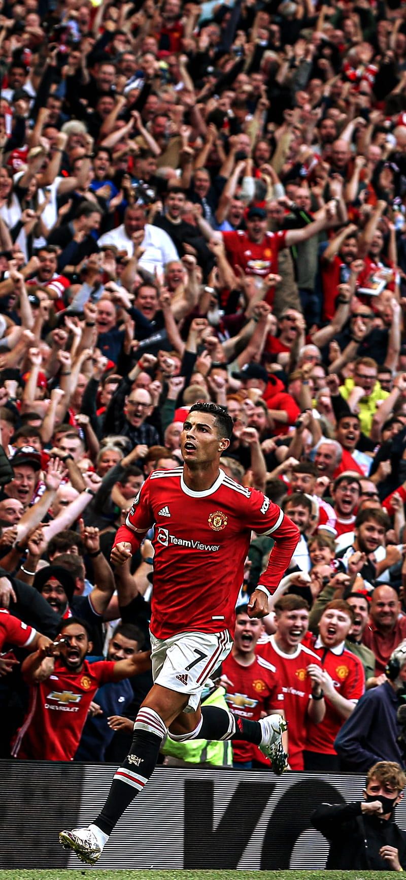 Cristiano Ronaldo celebrates his goal in front of a packed crowd - Cristiano Ronaldo