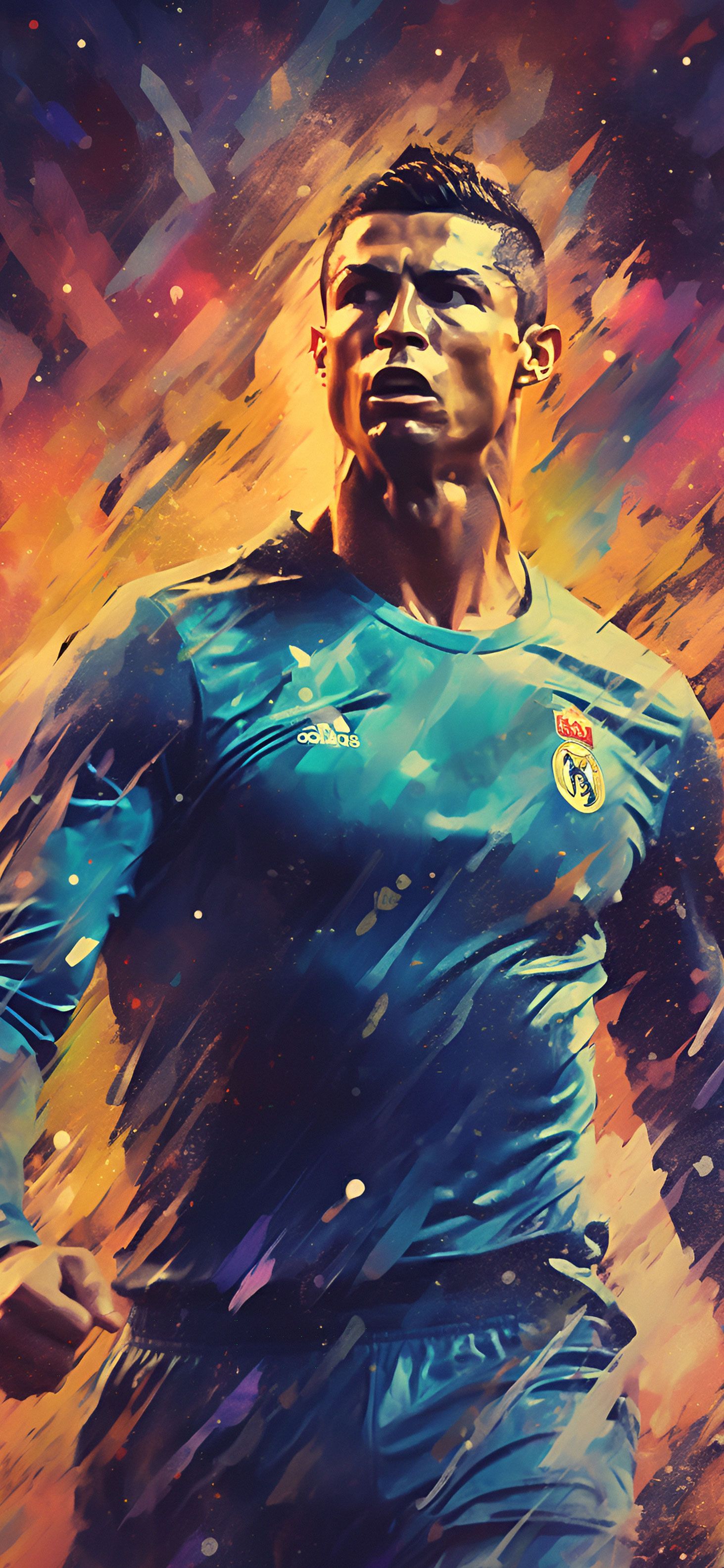 Cristiano Ronaldo in Blue Uniform