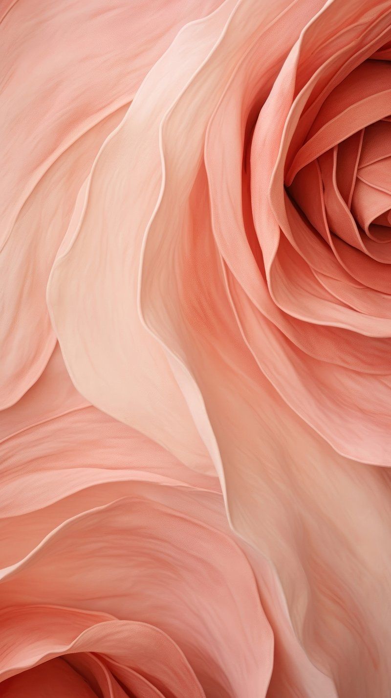 A close up of a pink abstract piece of art. - Silk