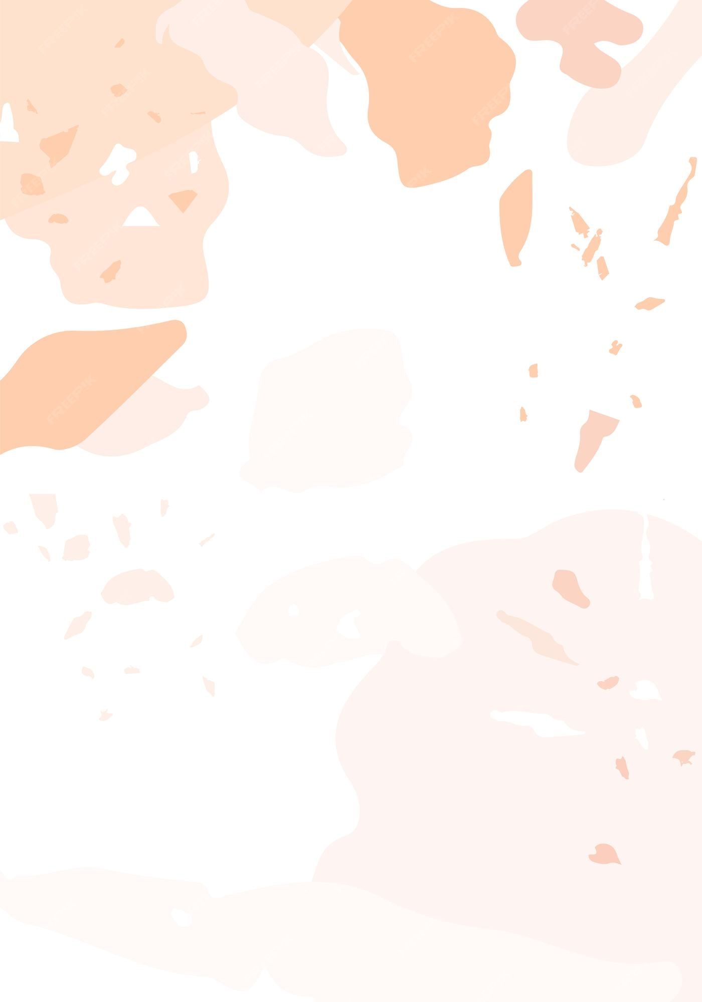 IPhone wallpaper with a light pink and orange paint splatter design - Terrazzo