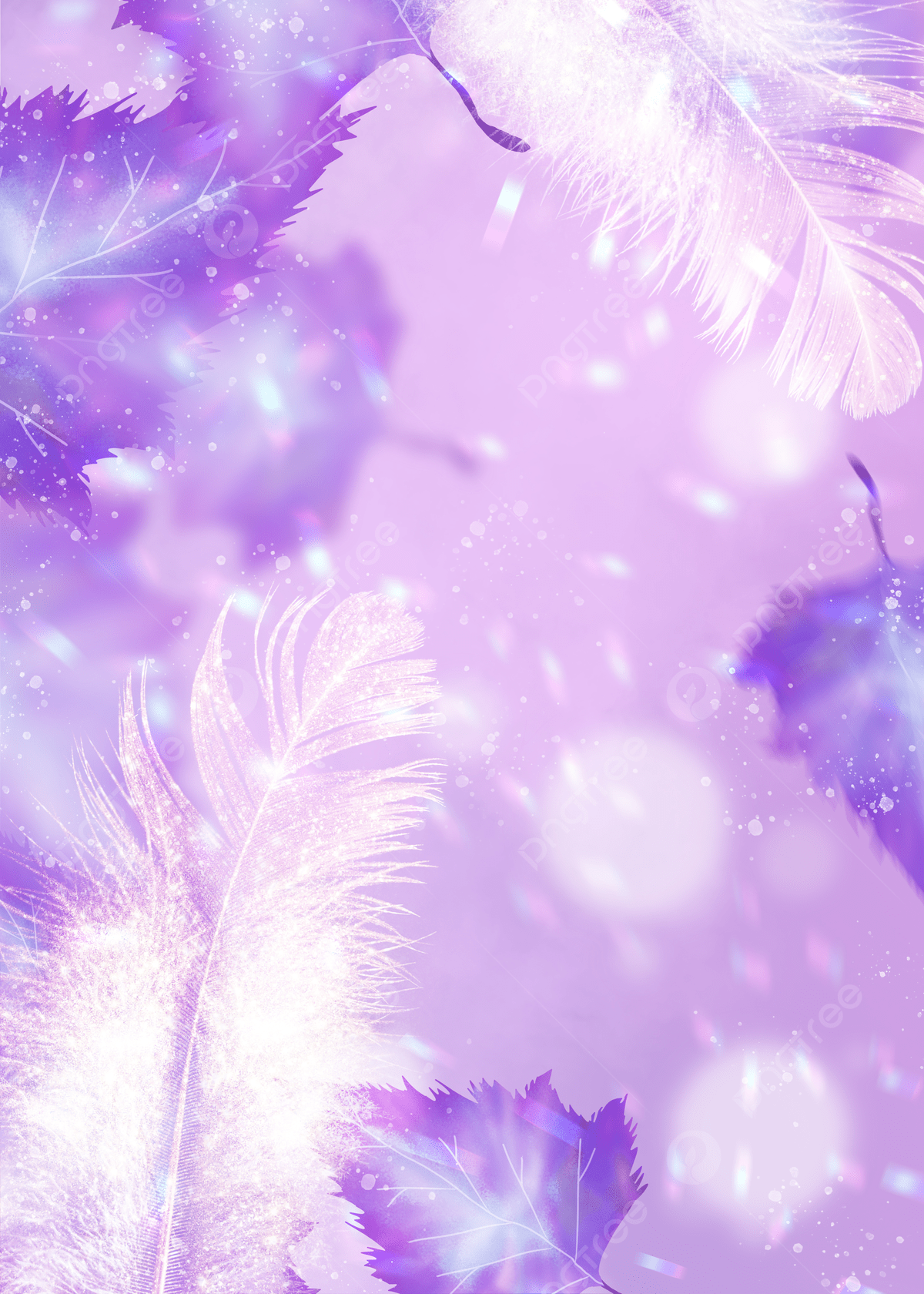 Feather Bright Purple Abstract Gradient