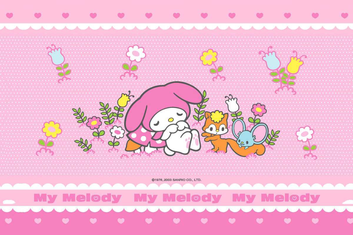 My Melody PC Aesthetic Wallpaper