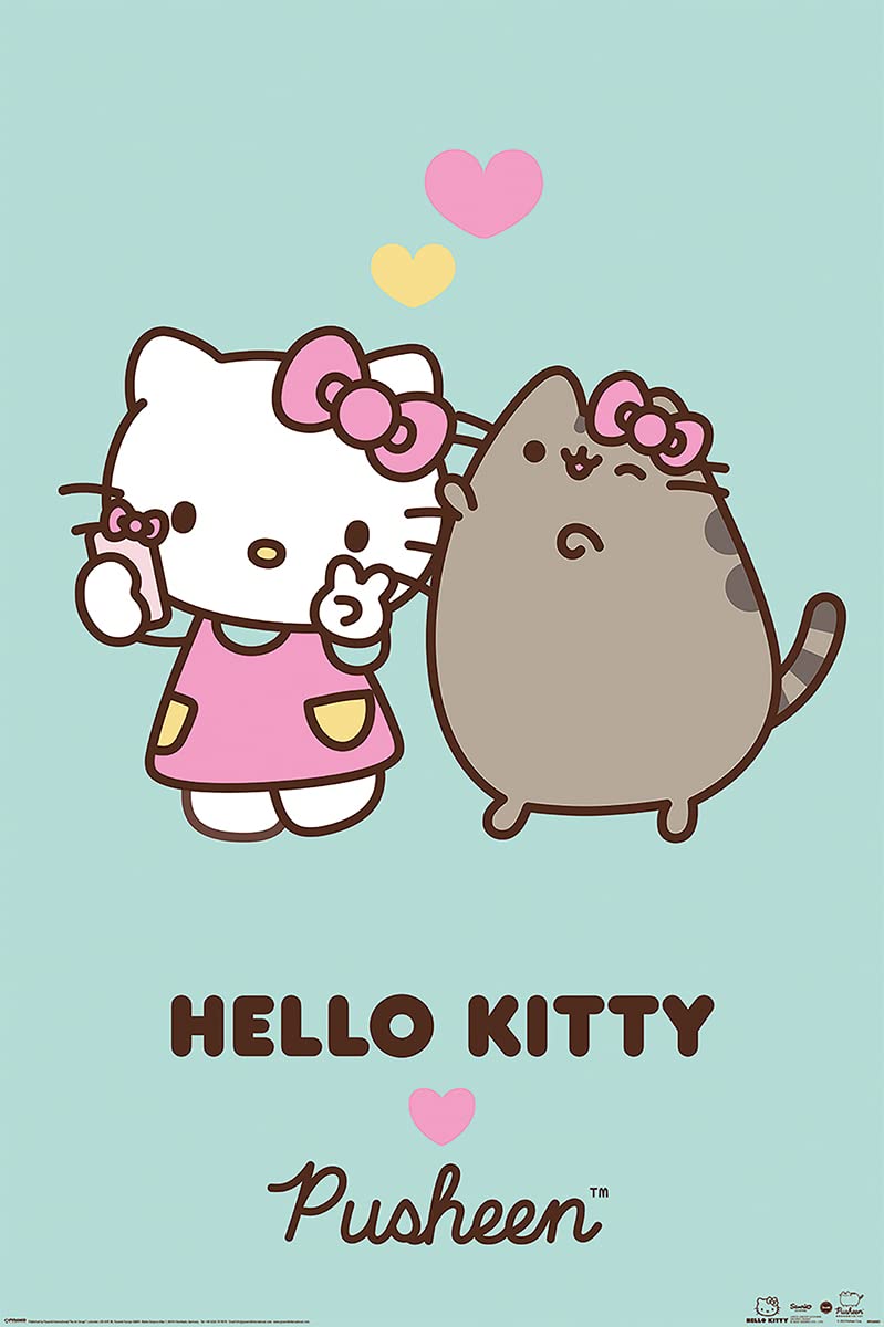 Hello Kitty and Pusheen the Cat wallpaper - Pusheen