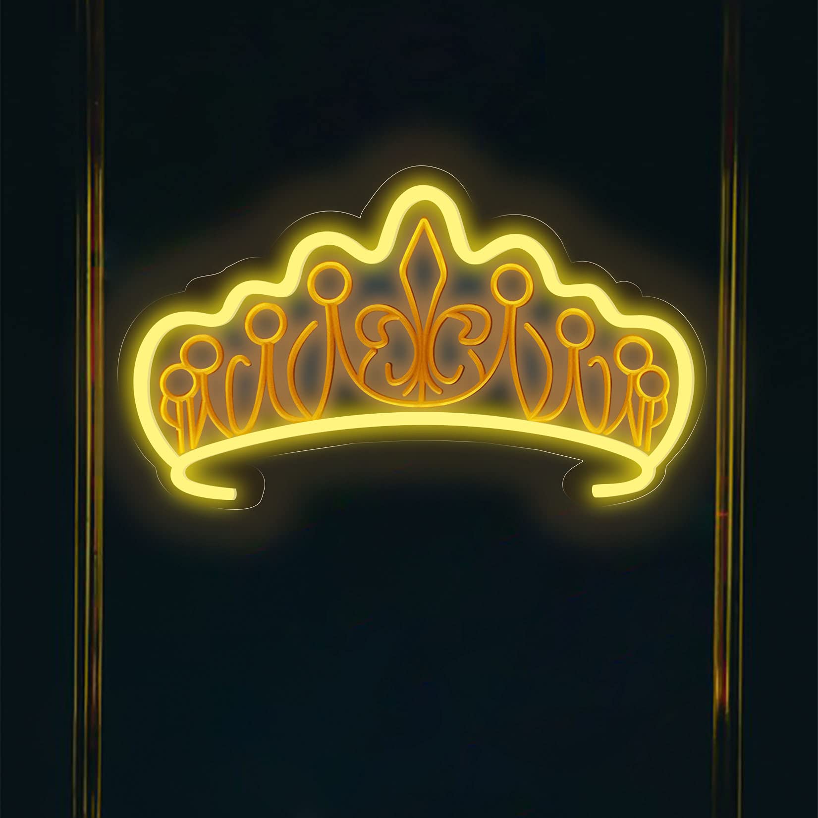 MAFLGFOT Crown LED Neon Sign for Wall