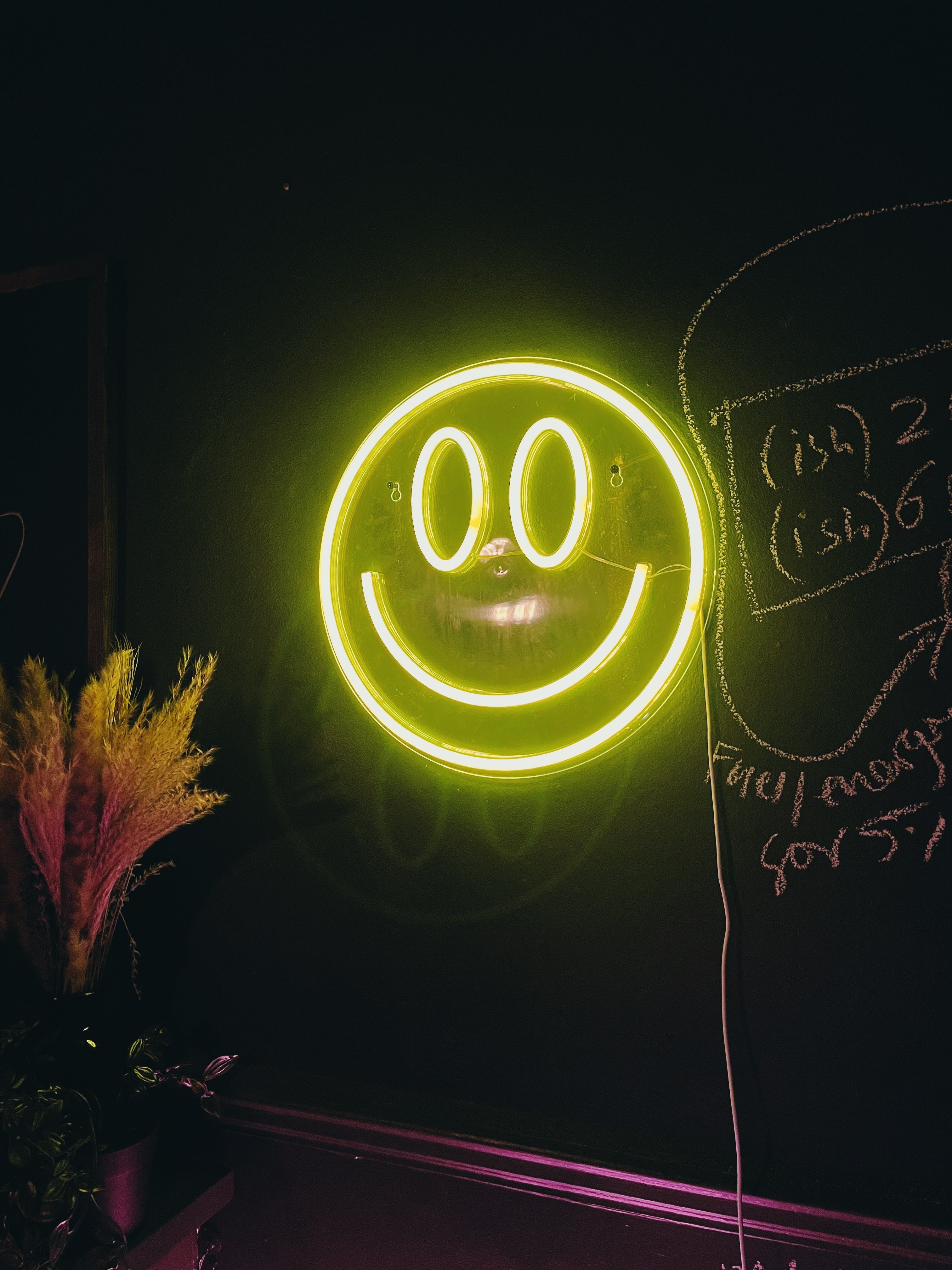 Smiling Face Neon Light · Free